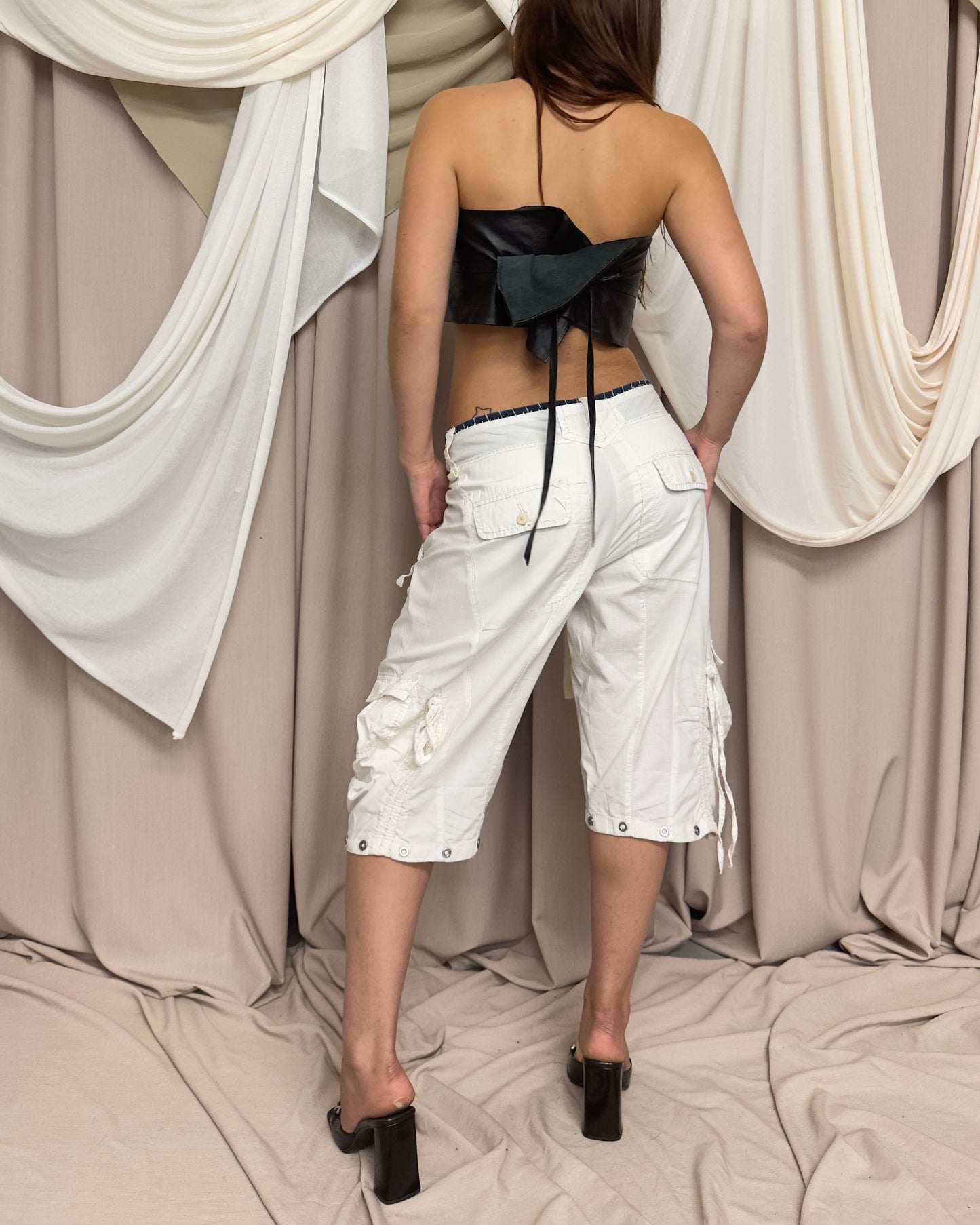 CONVERTIBLE CARGO / COMBAT TROUSERS WITH UTILITARIAN DETAILS by Marithé + François Girbaud