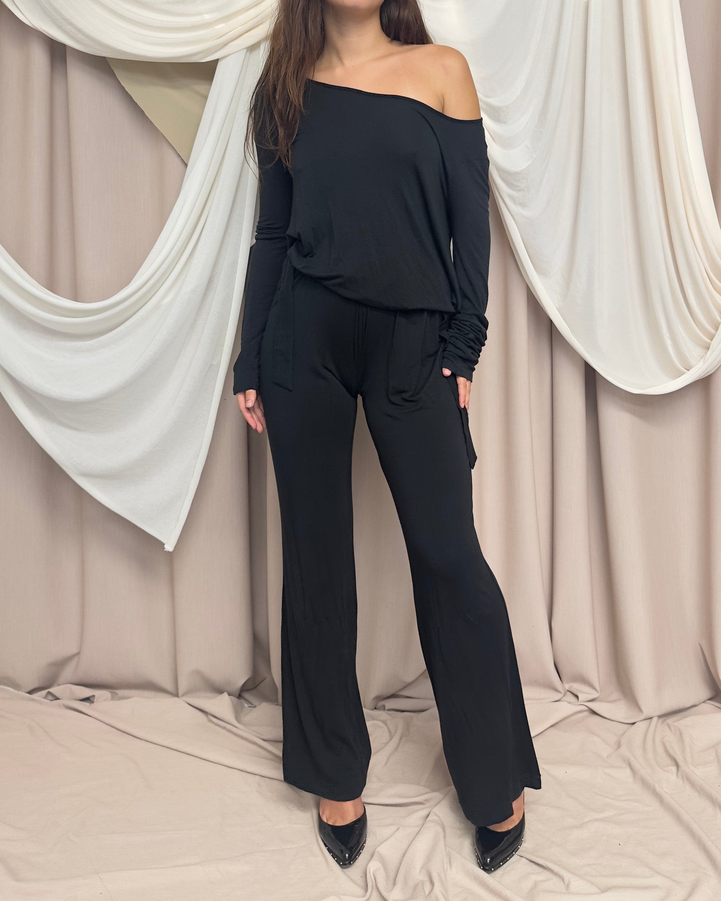 SOFT JERSEY JUMPSUIT WITH OPEN BACK by Plein Sud