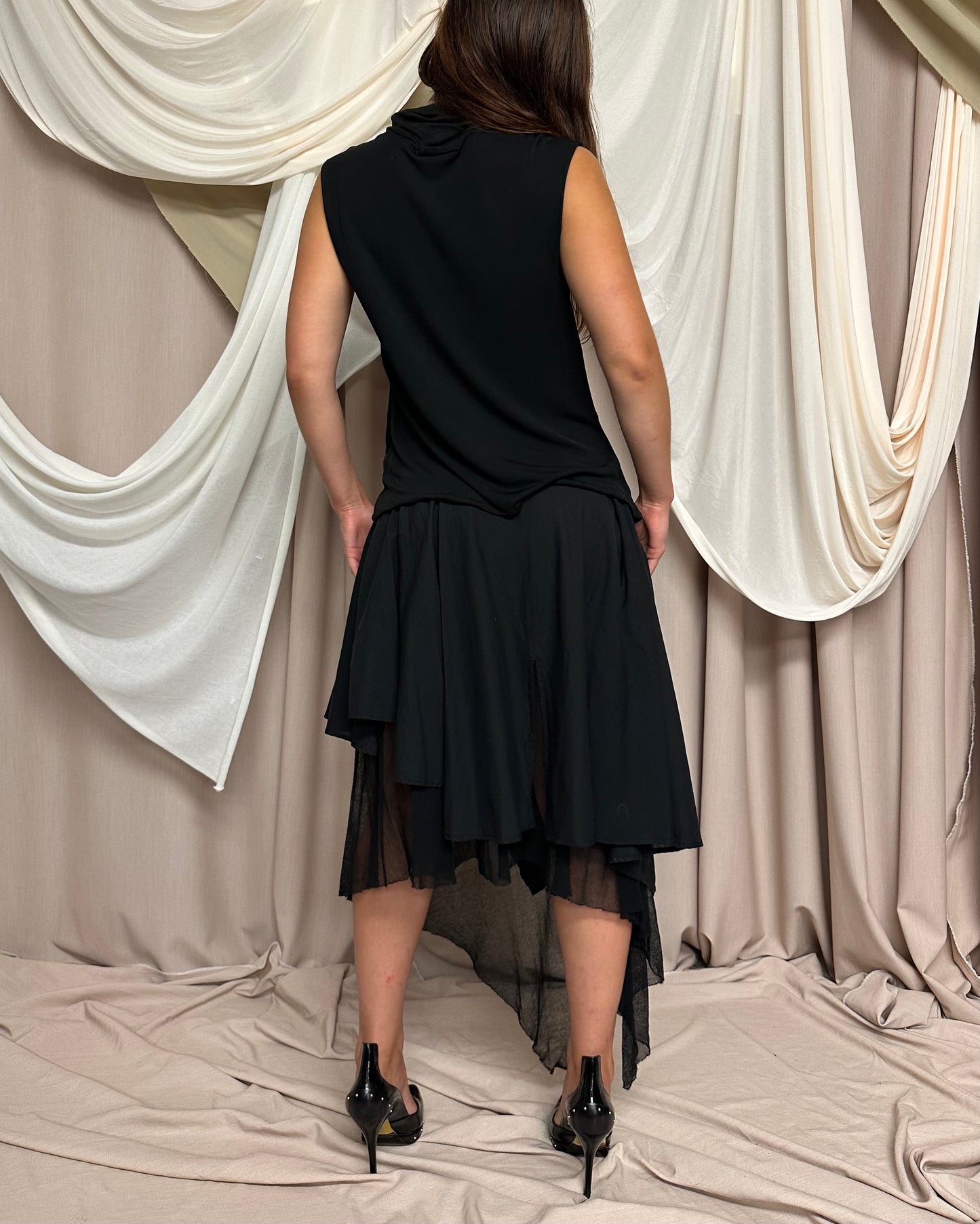 SPLIT FRONT TURTLENECK WITH UTILITY STRAPS by Jean Paul Gaultier