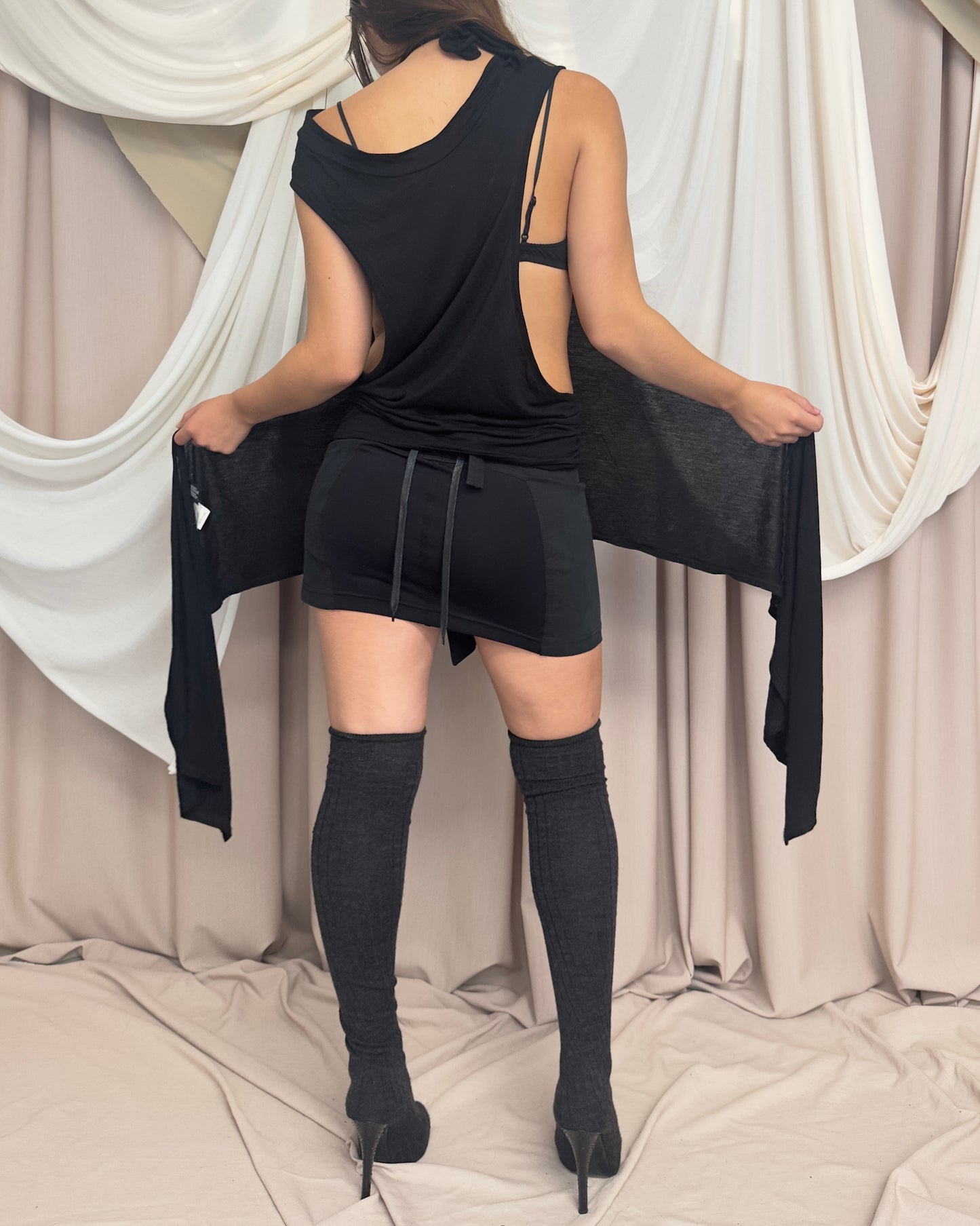 MODULAR WRAP STYLE SLEEVELESS TUNIC by Limi Feu