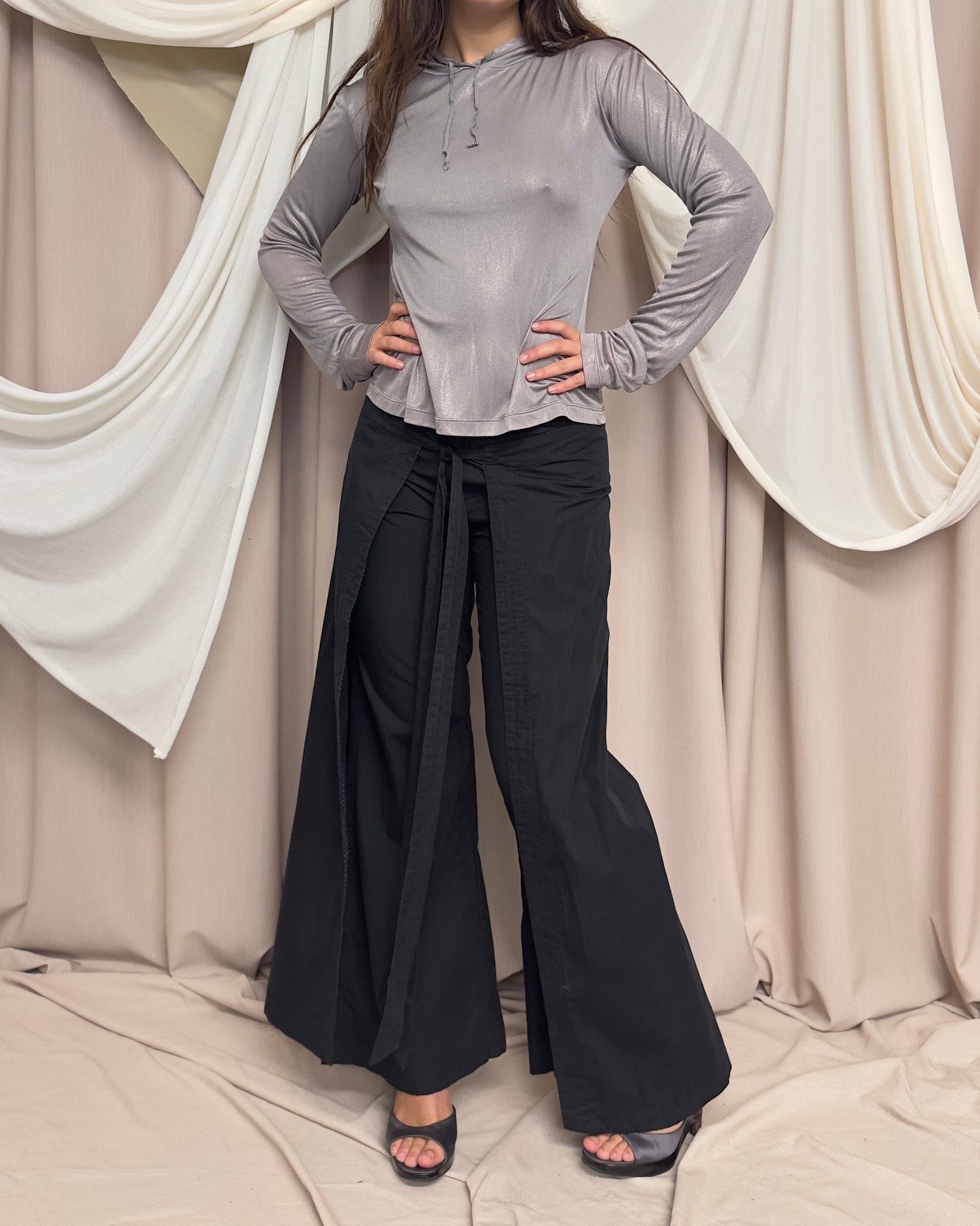 TROUSERS WITH WRAP MAXI OVERSKIRT by 2026 by Cop Copine
