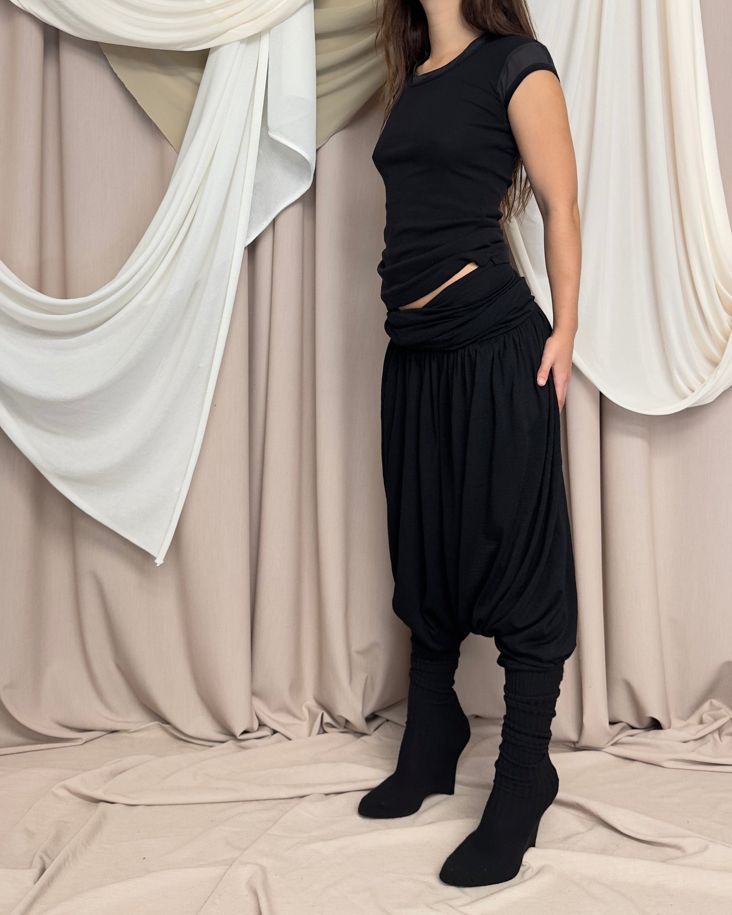 DROP CROTCH JERSEY TROUSERS by Junya Watanabe