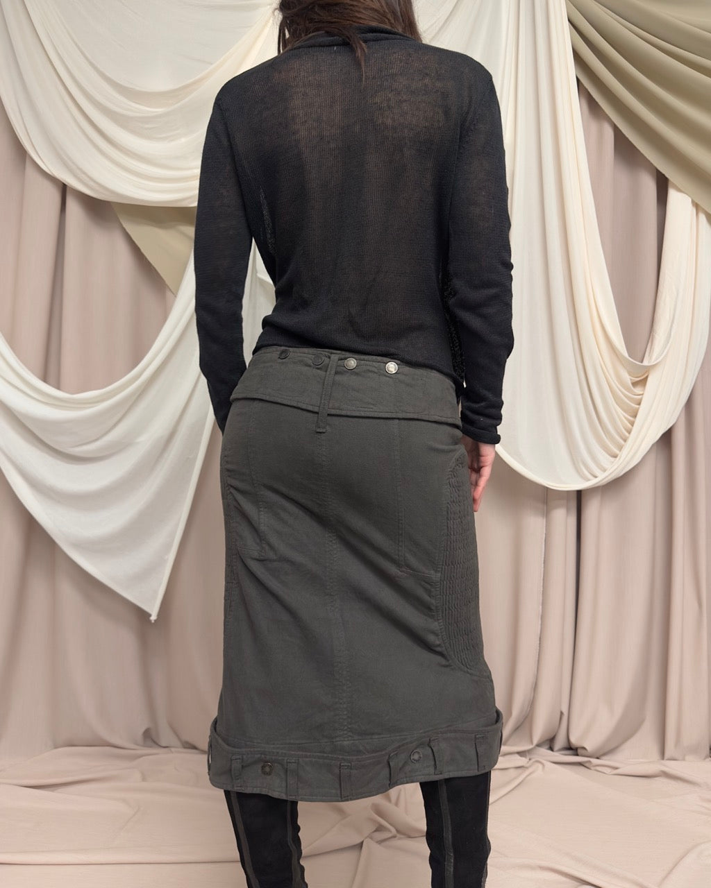 STRUCTURED UTILITY SKIRT by Gaetano Navarra