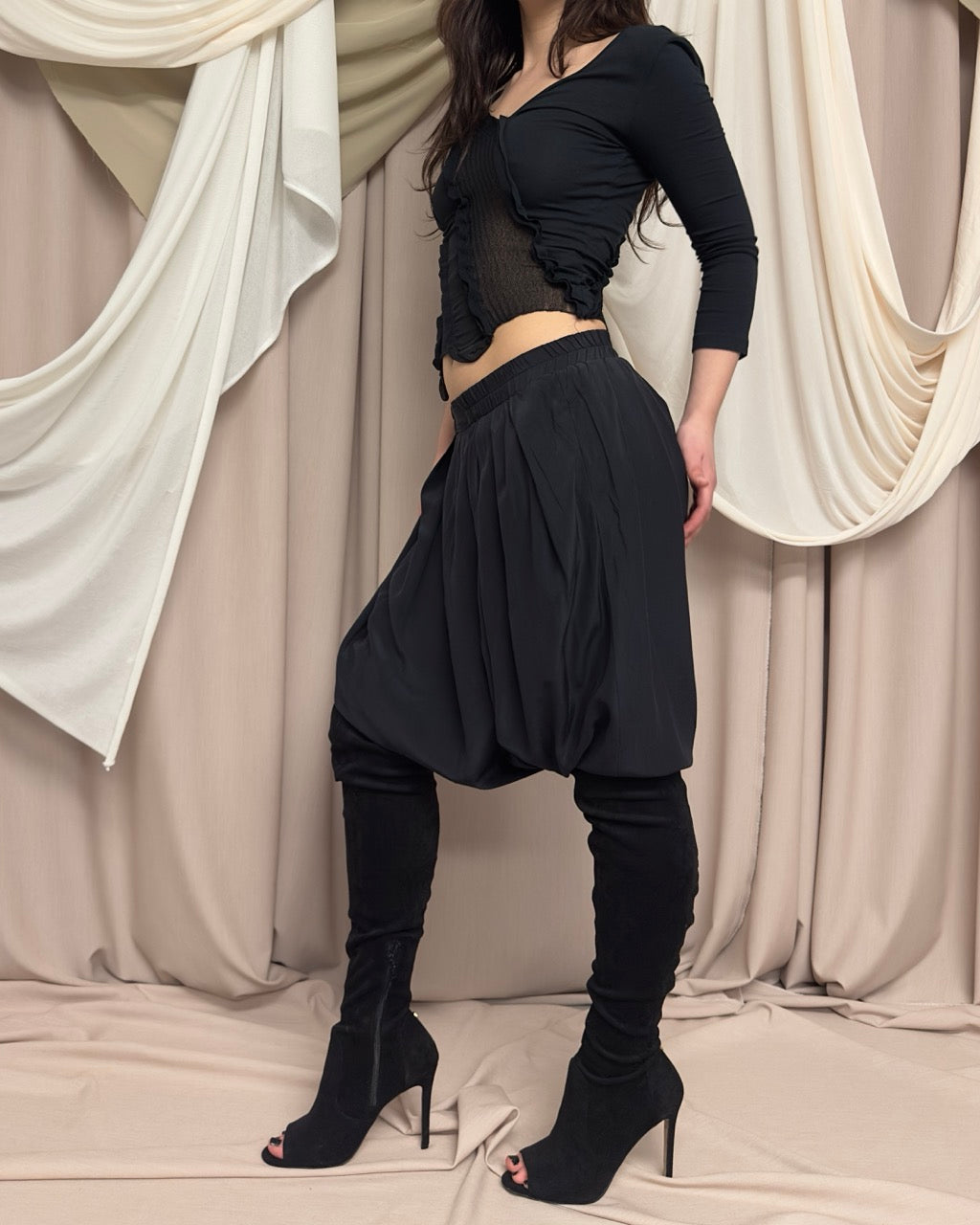 SHEER PANELLED TOP
