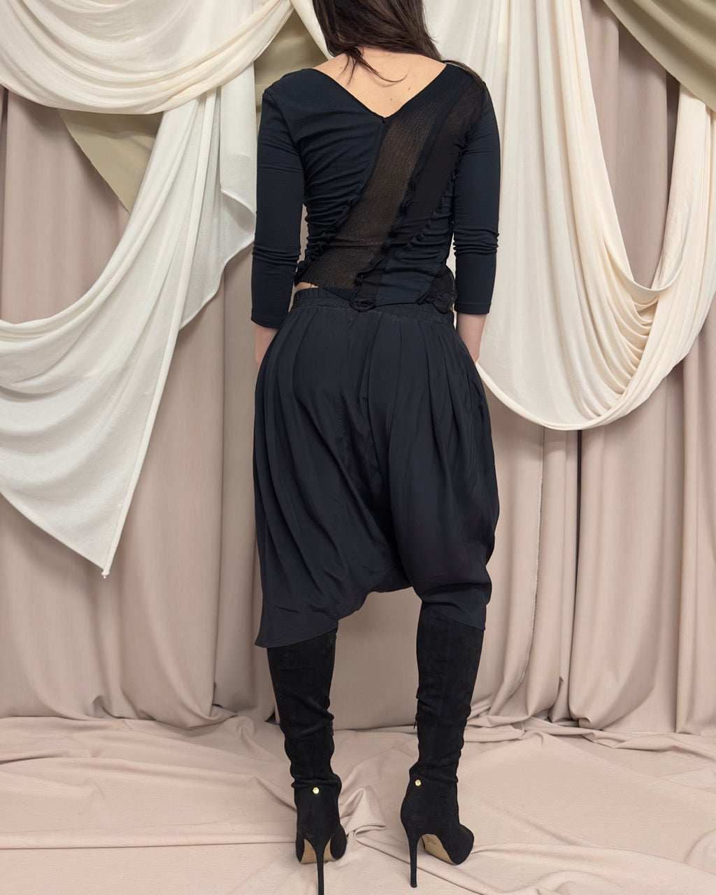 DROP CROTCH TROUSERS by Gaetano Navarra