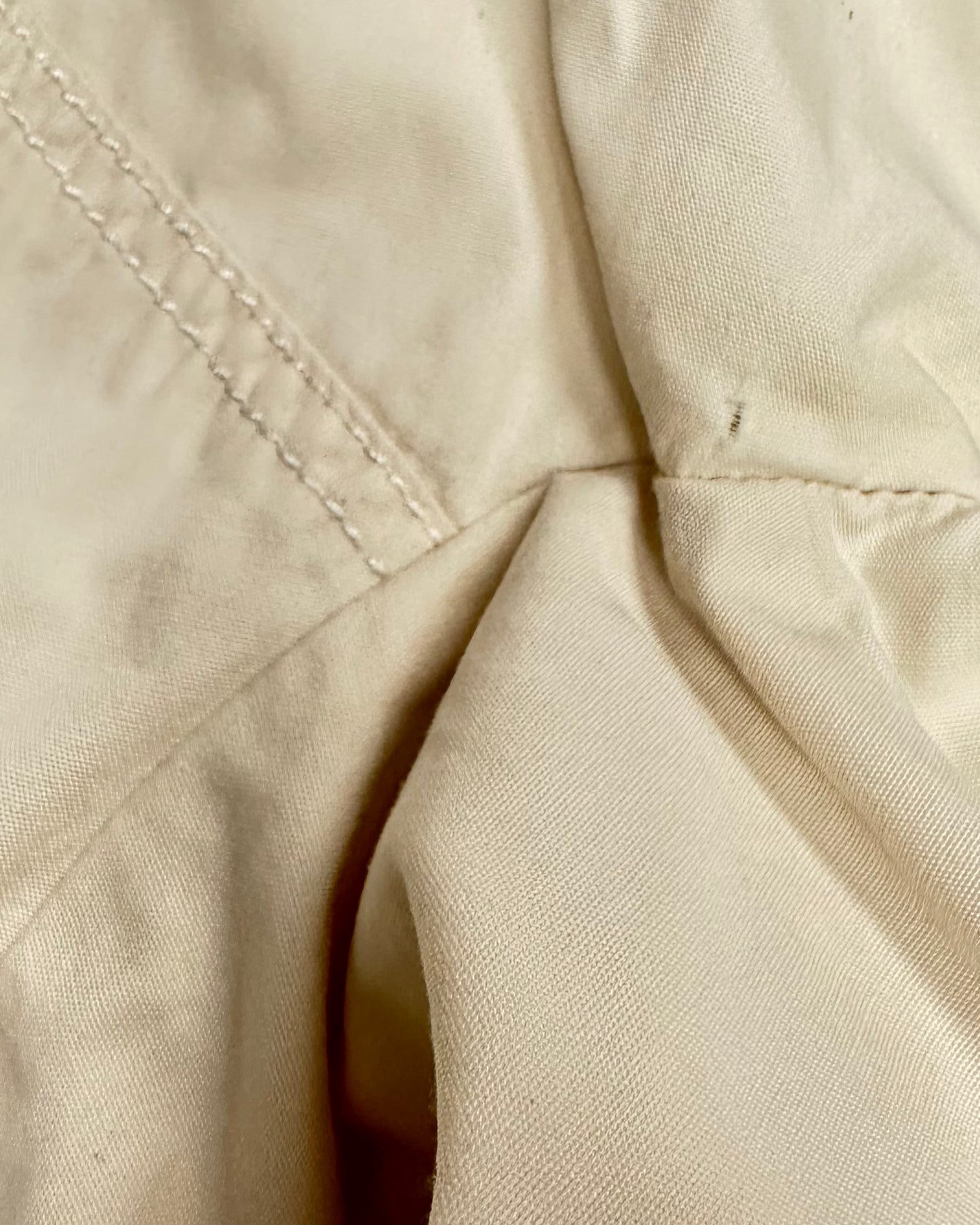 CREAM COTTON CROPPED JACKET WITH POCKET DETAIL by Diesel