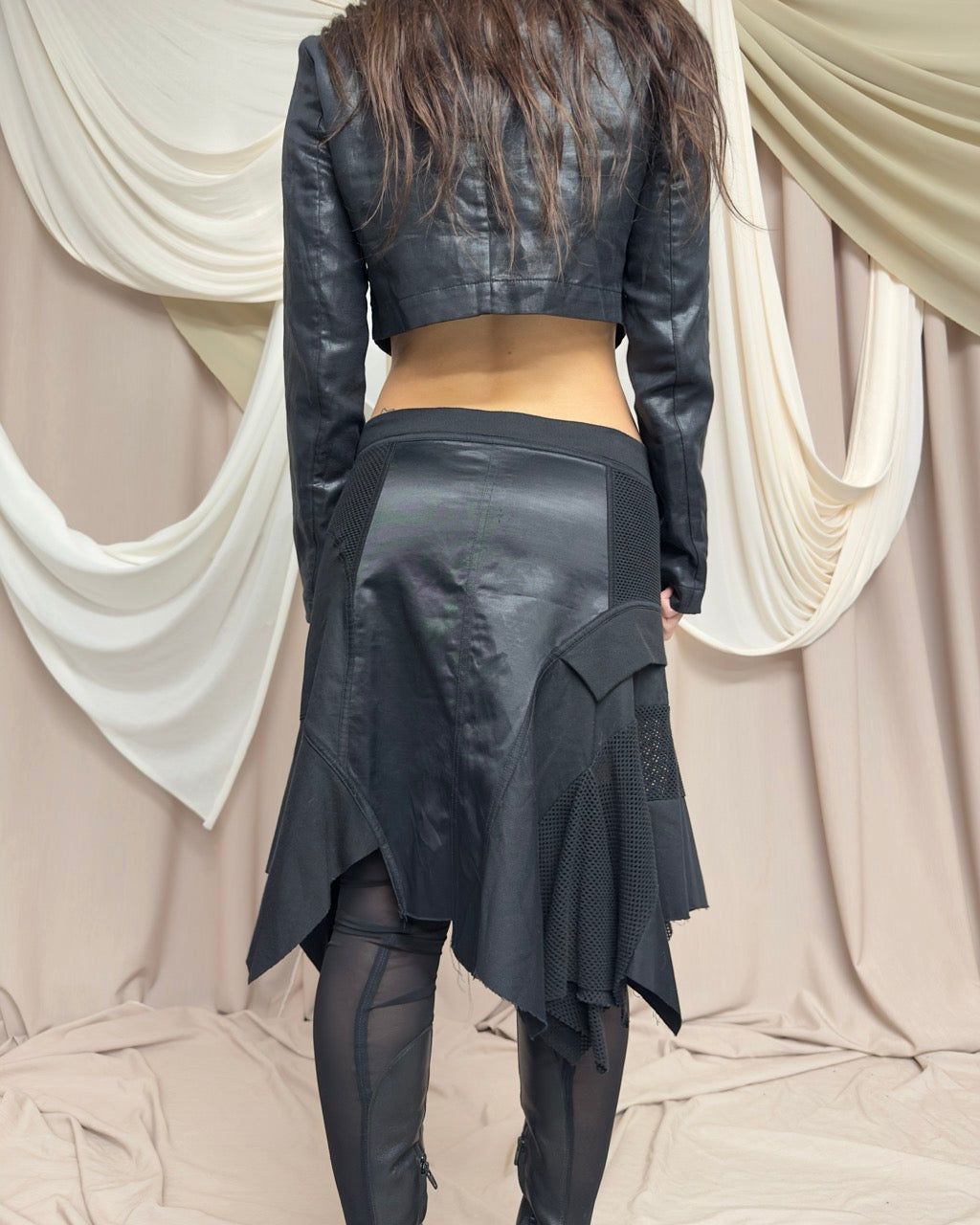 DISTRESSED TIERED SKIRT by Plein Sud