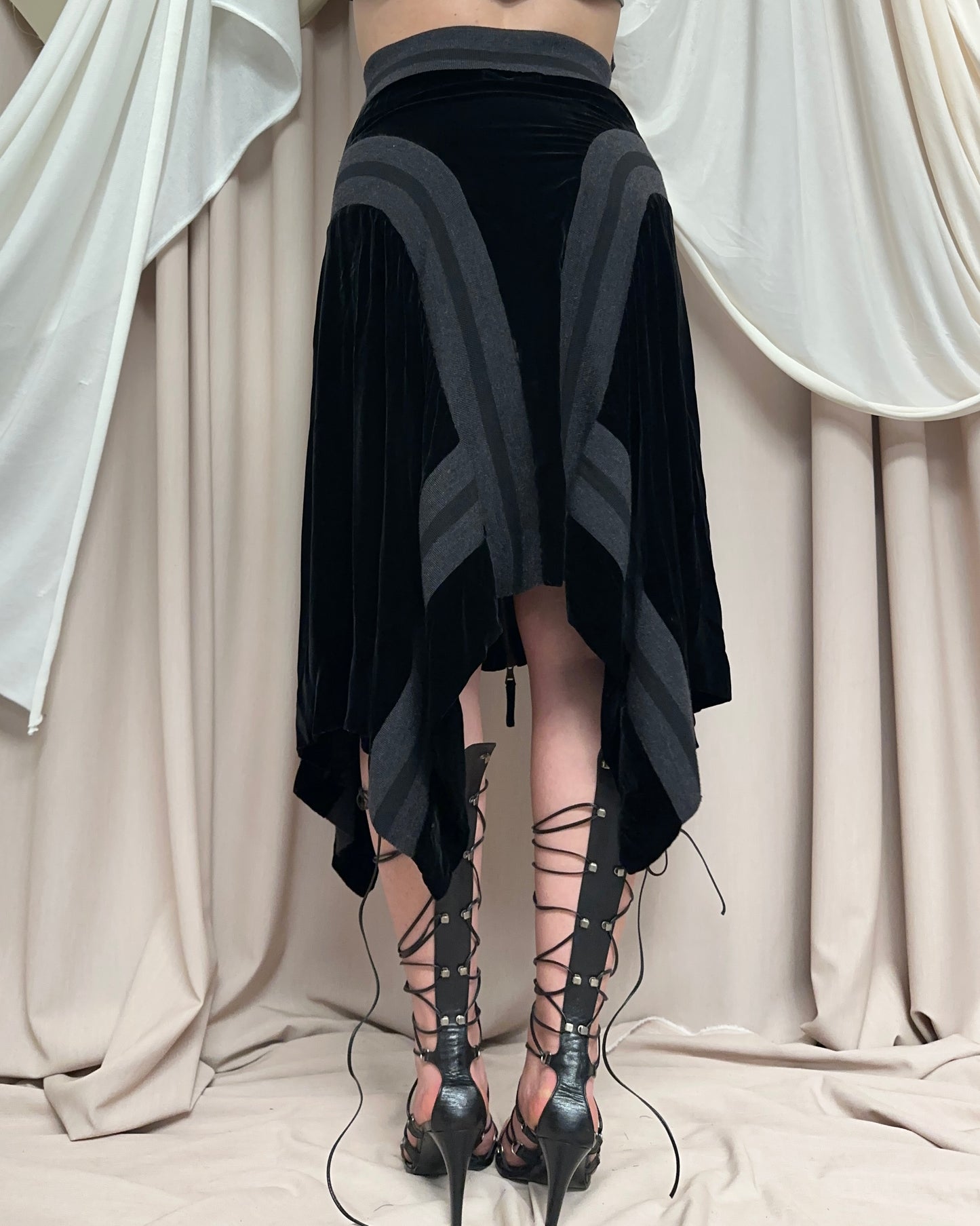 SILK VELVET SKIRT by Jean Paul Gaultier