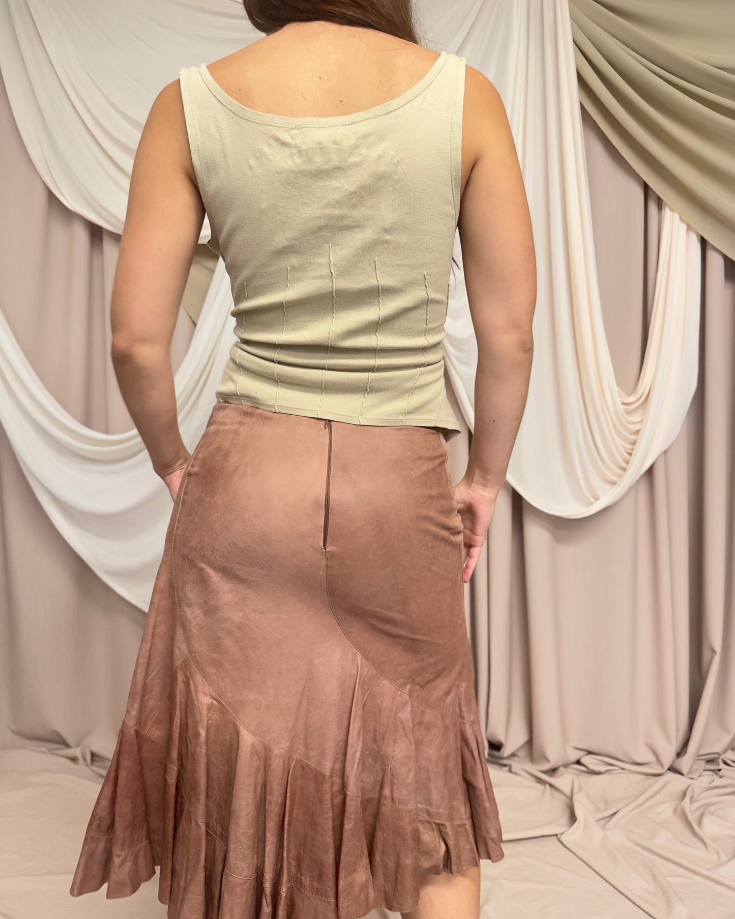SOFT JERSEY CAMI WITH UTILITARIAN STRAPS