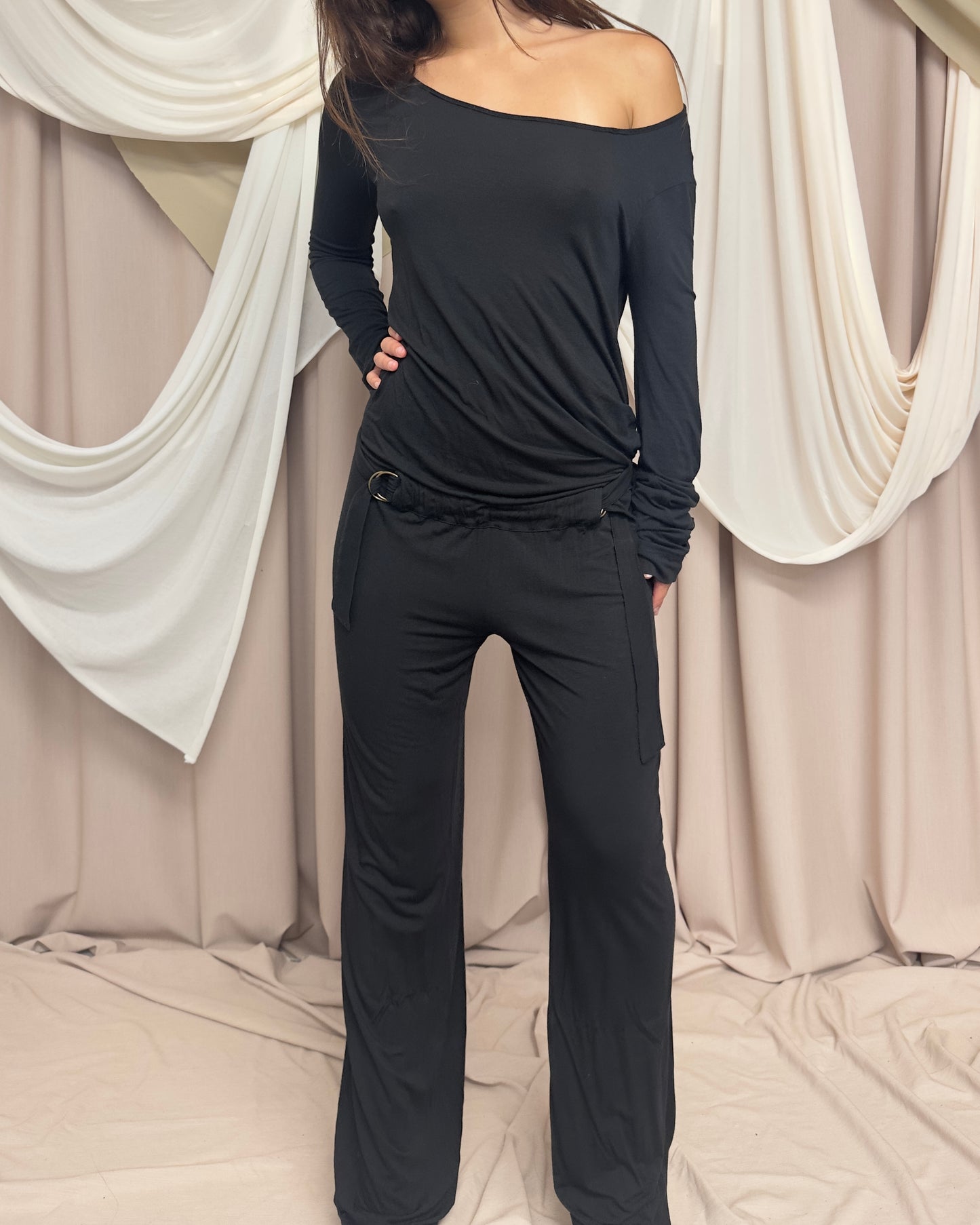 SOFT JERSEY JUMPSUIT WITH OPEN BACK by Plein Sud