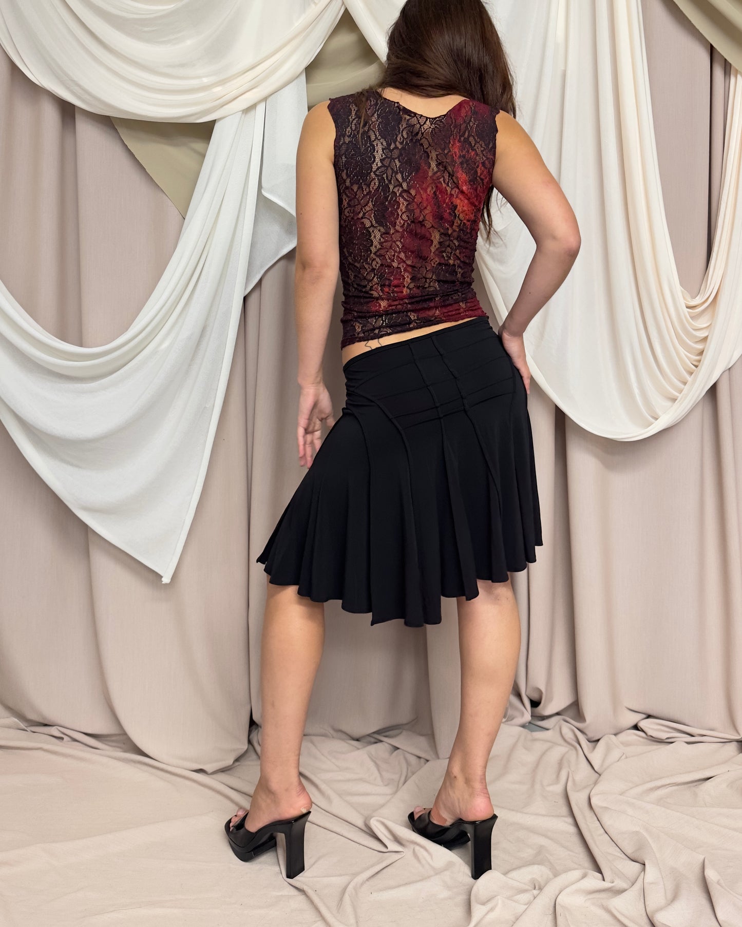 BLACK STRETCH SKIRT by Plein Sud Faycal Amor