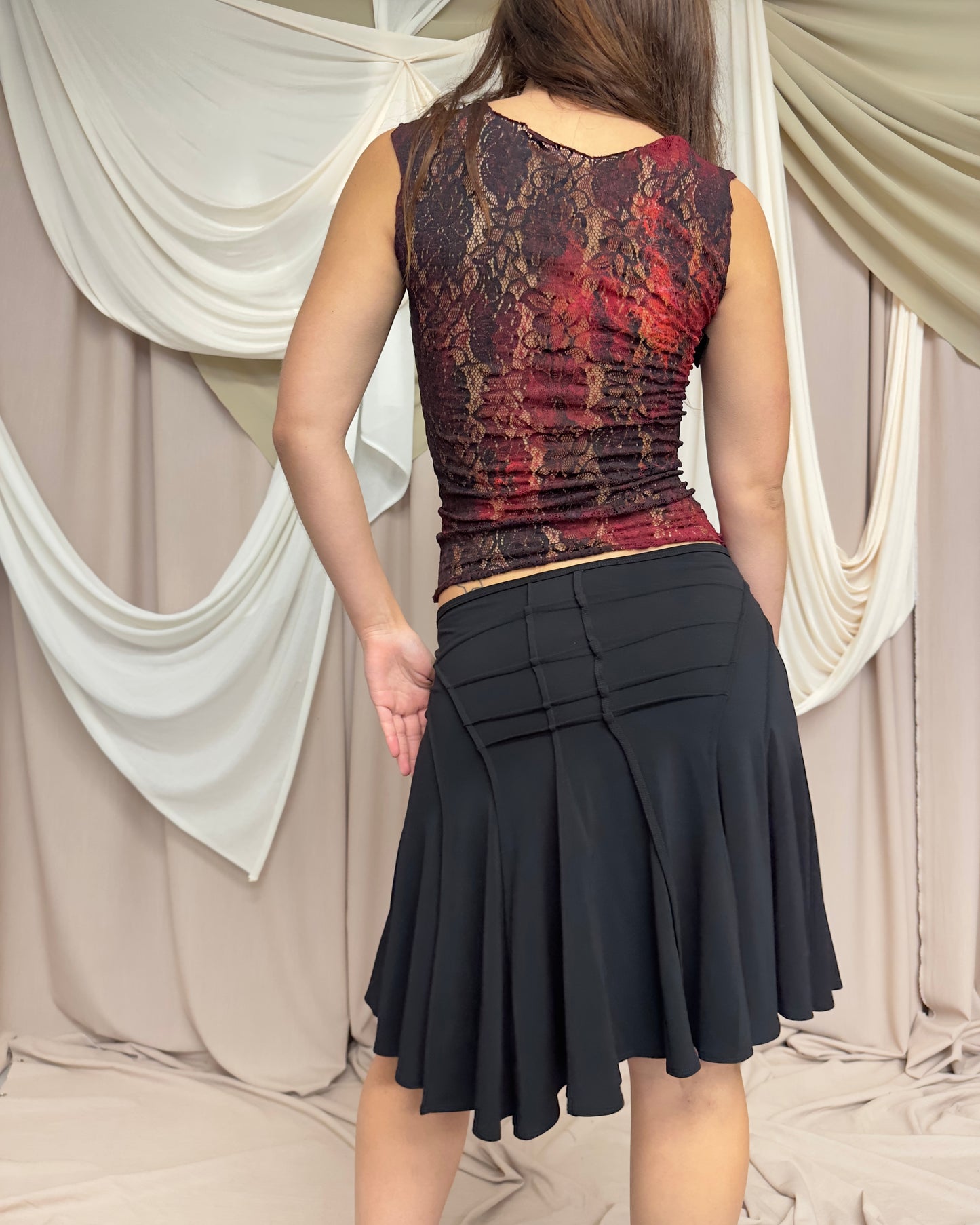 BLACK STRETCH SKIRT by Plein Sud Faycal Amor