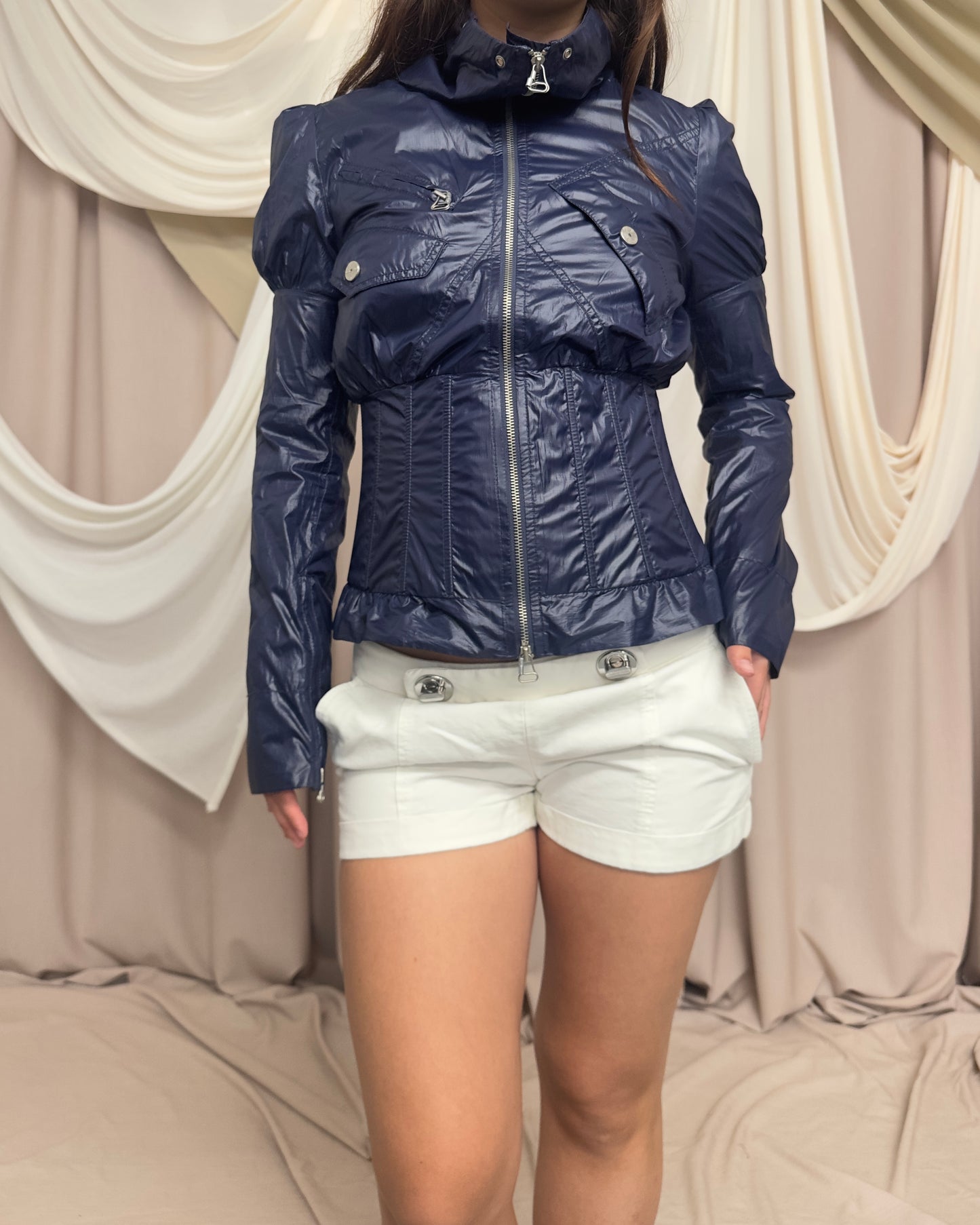 PUFF SLEEVE CORSETED LIGHTWEIGHT JACKET by Diesel