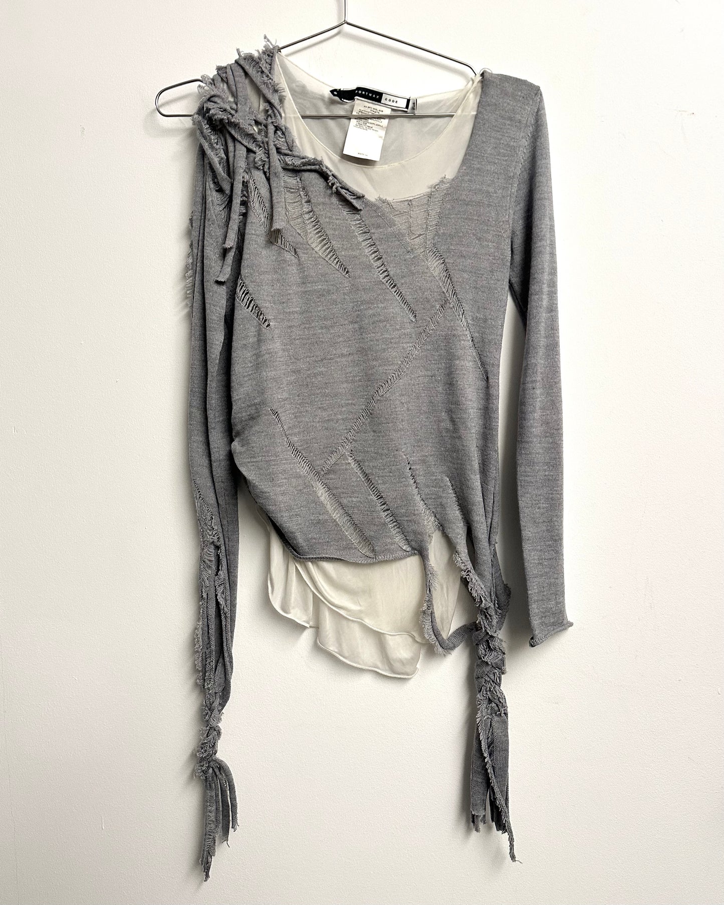 GREY DECONSTRUCTED JUMPER by Sportmax Code