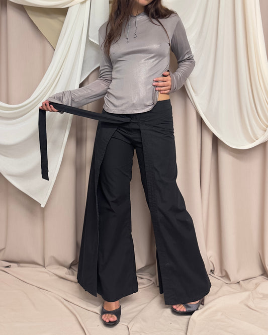 TROUSERS WITH WRAP MAXI OVERSKIRT by 2026 by Cop Copine