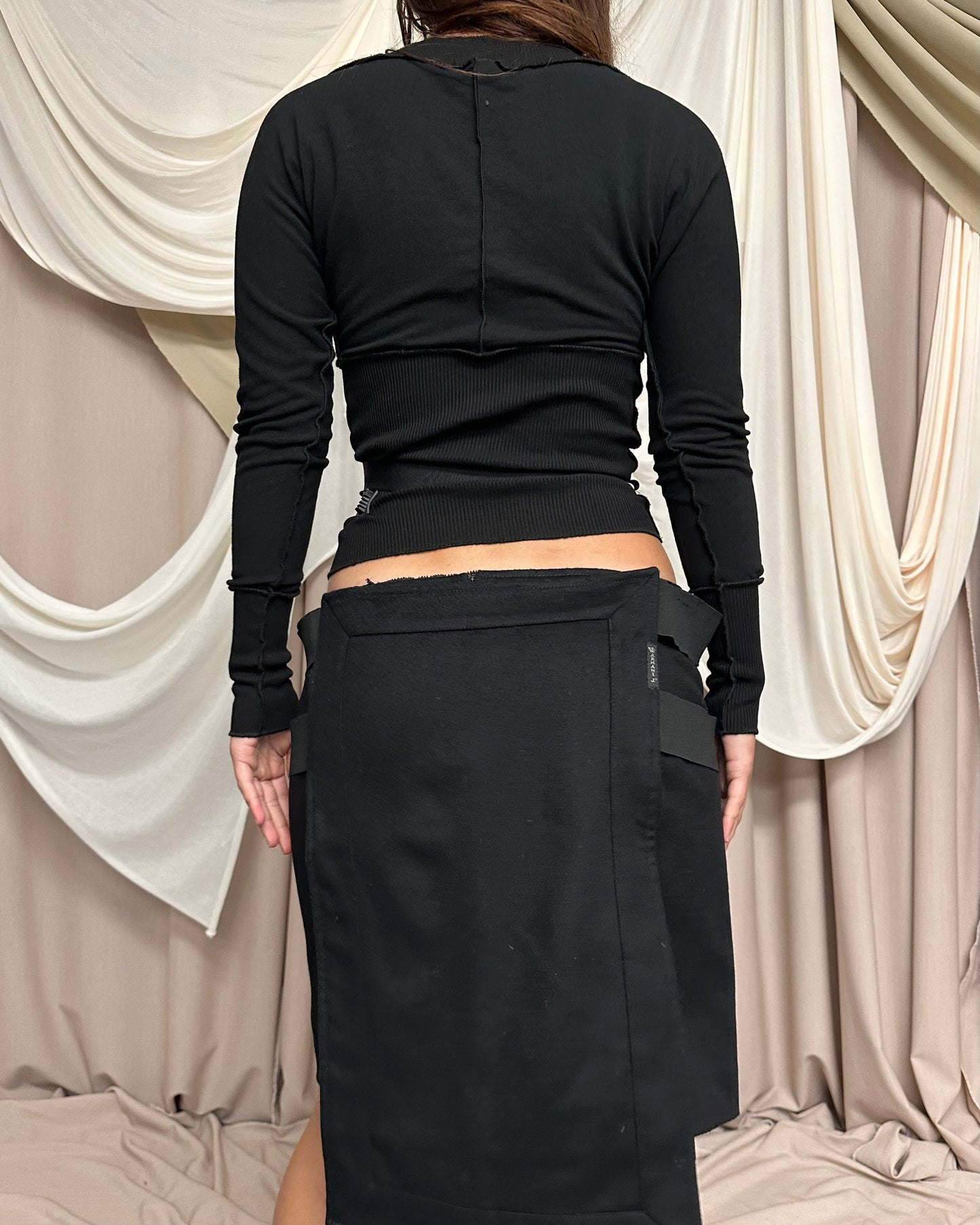 LONG SLEEVE BATWING JUMPER WITH UTILITARIAN STRAP DETAIL by Cop Copine