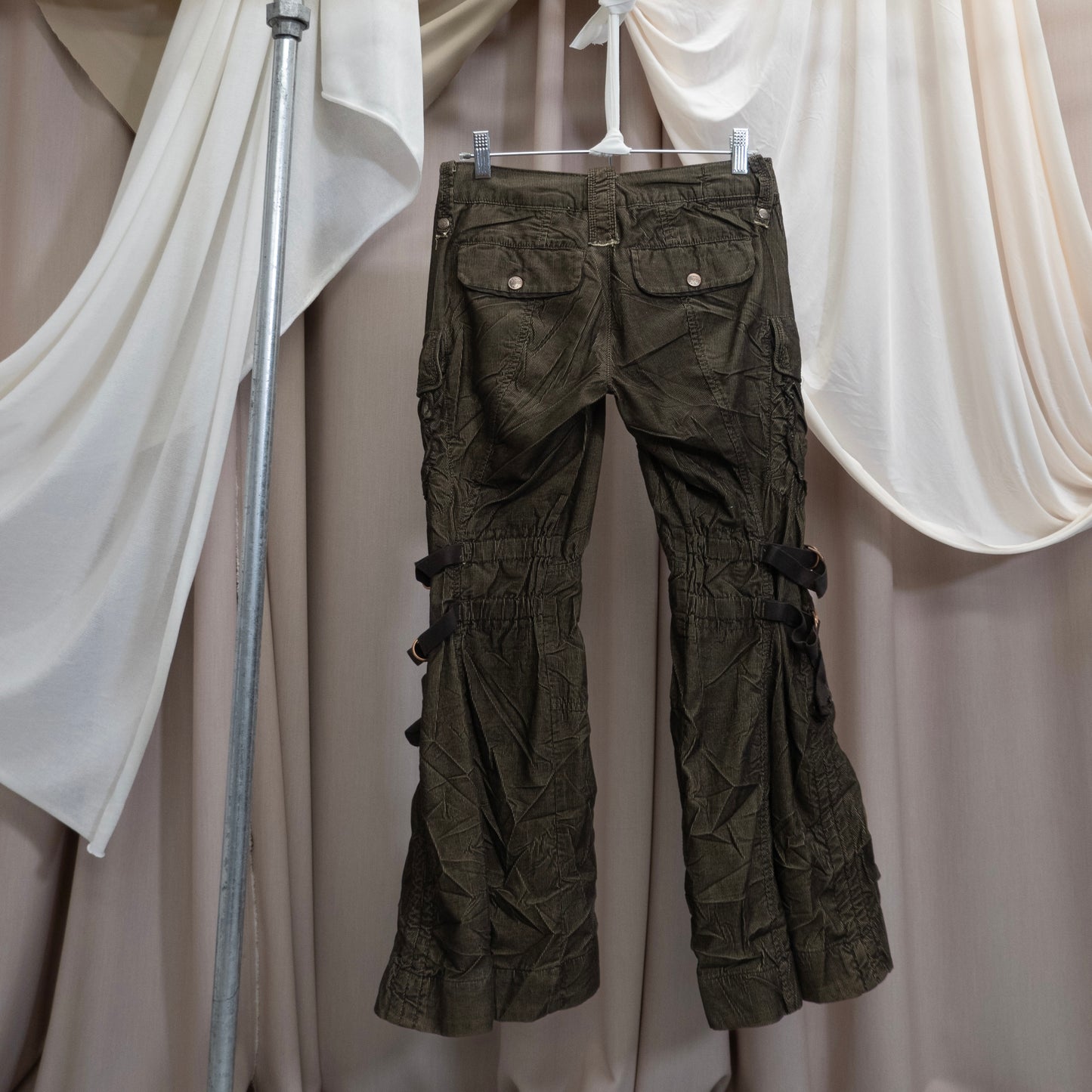 RUCHED BONDAGE CARGO PANTS by Marithé + François Girbaud