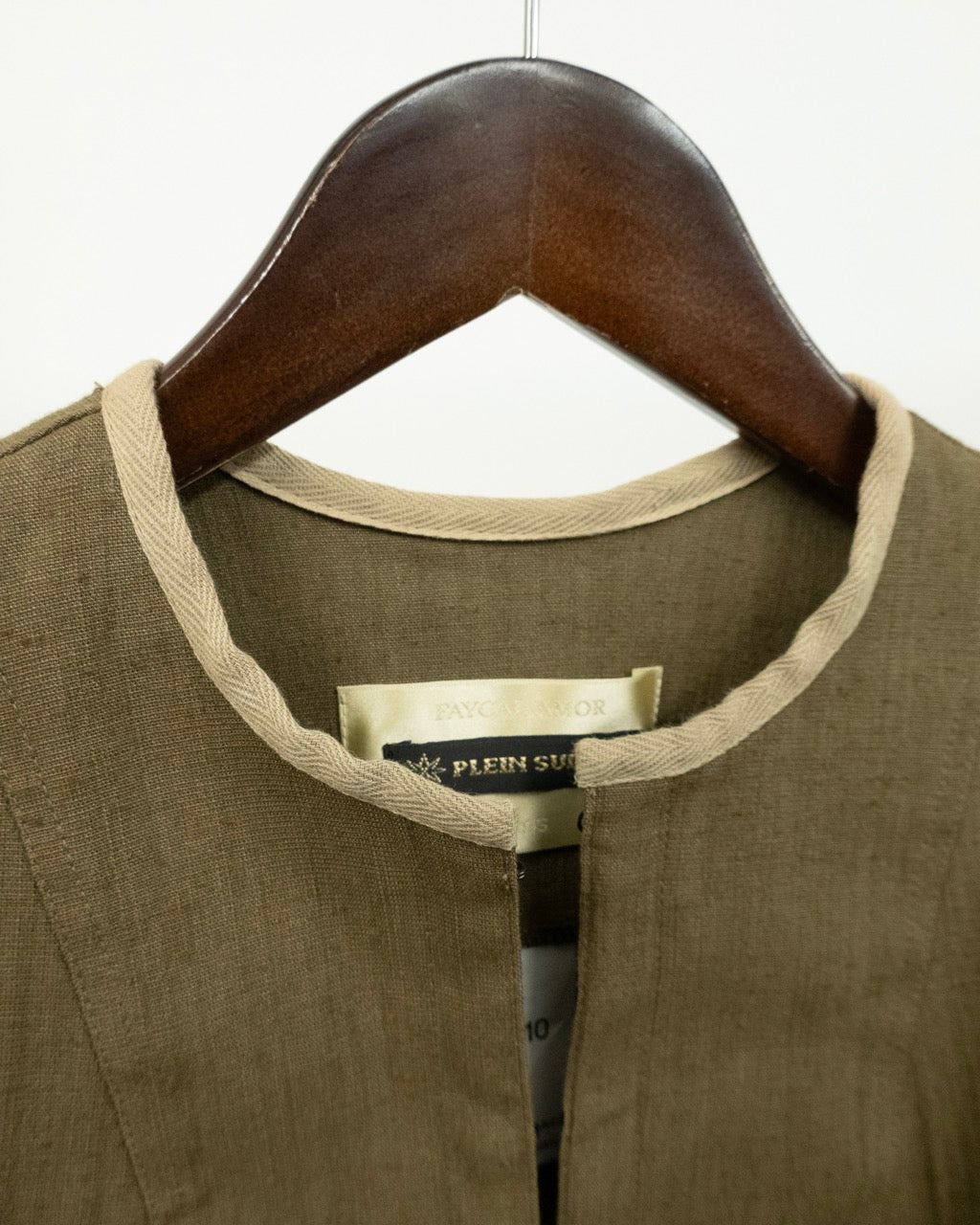 KHAKI TAILORED SHIRT BY PLEIN SUD
