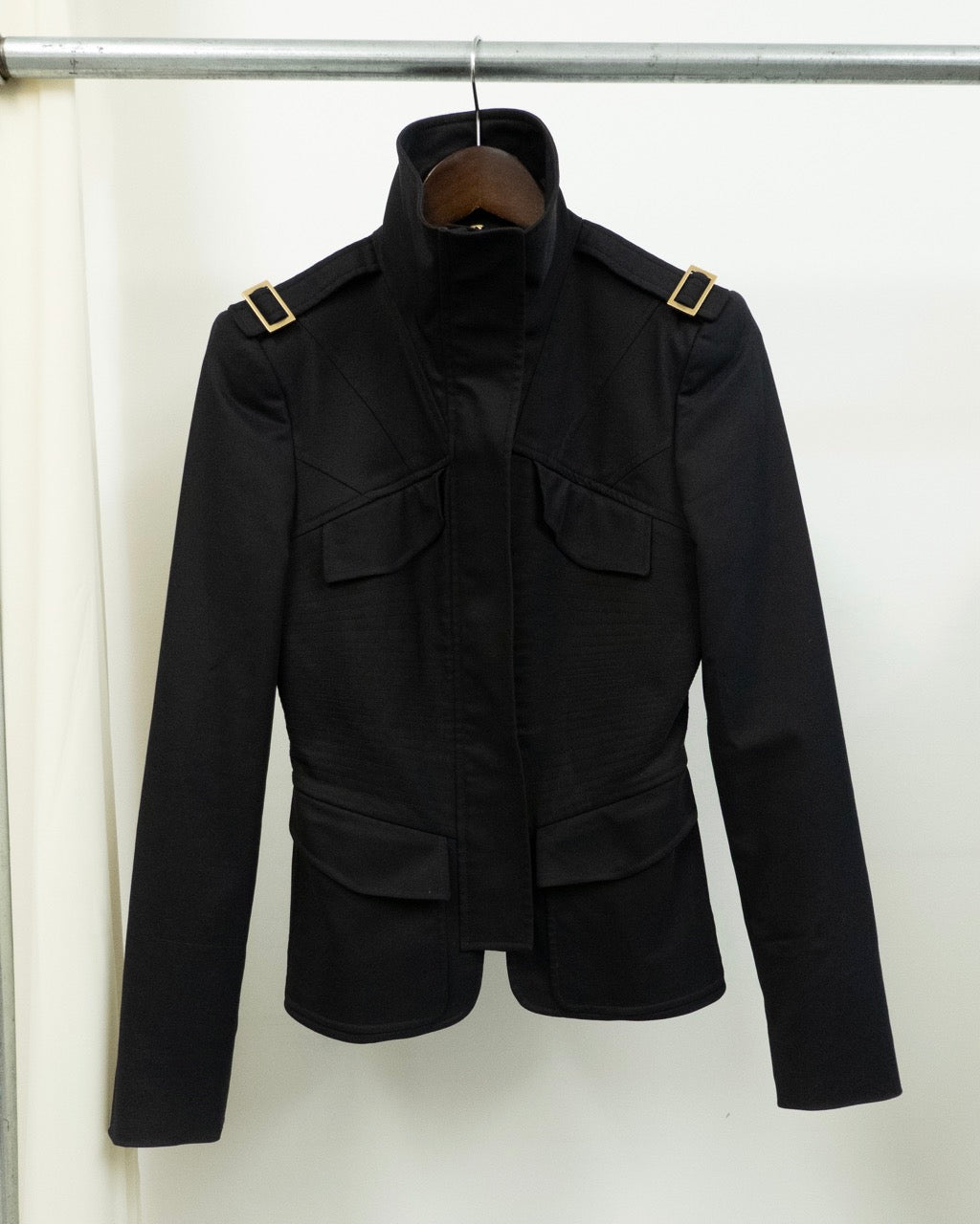 SCULPTED JACKET WITH STAND COLLAR BY GUCCI