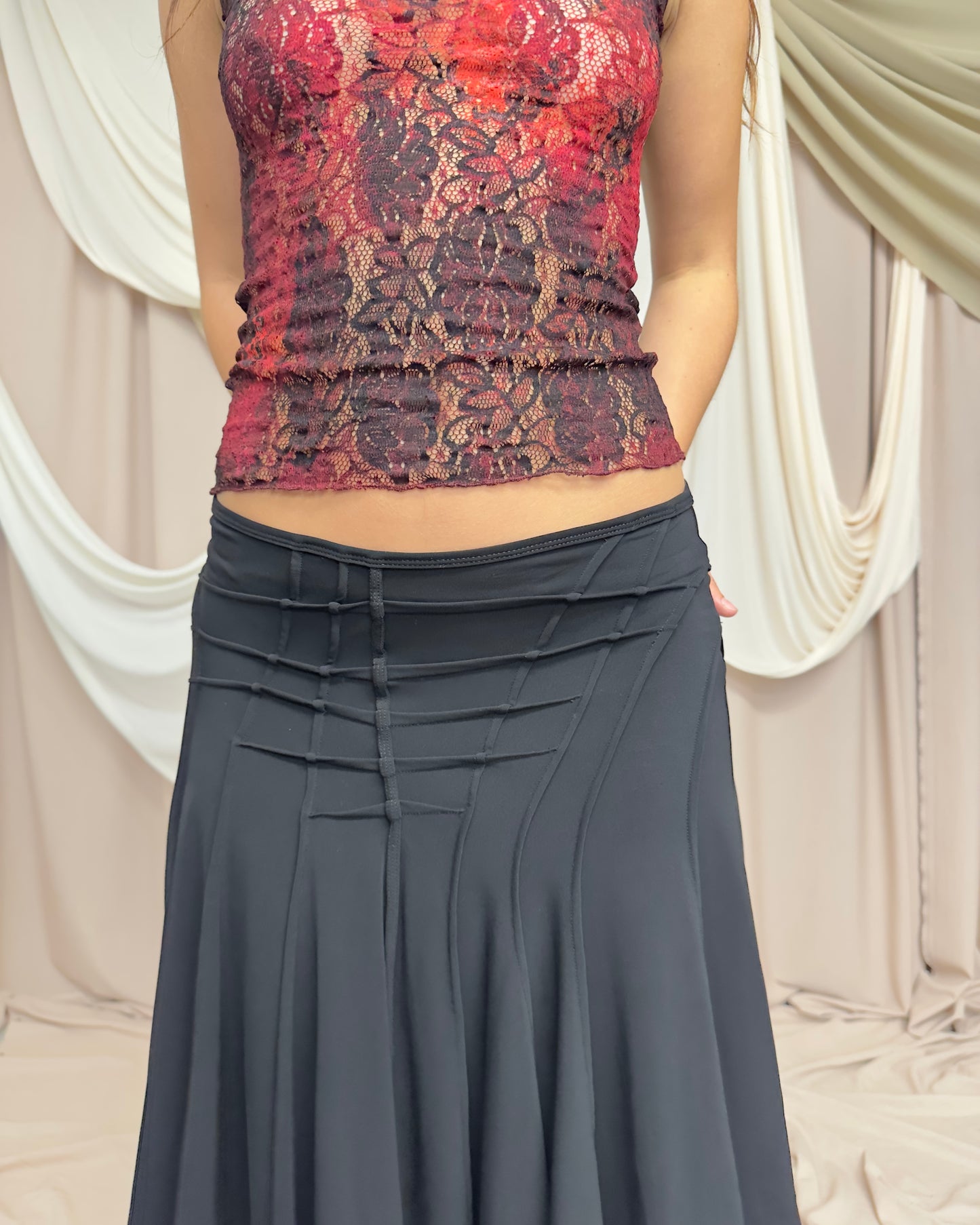 BLACK STRETCH SKIRT by Plein Sud Faycal Amor