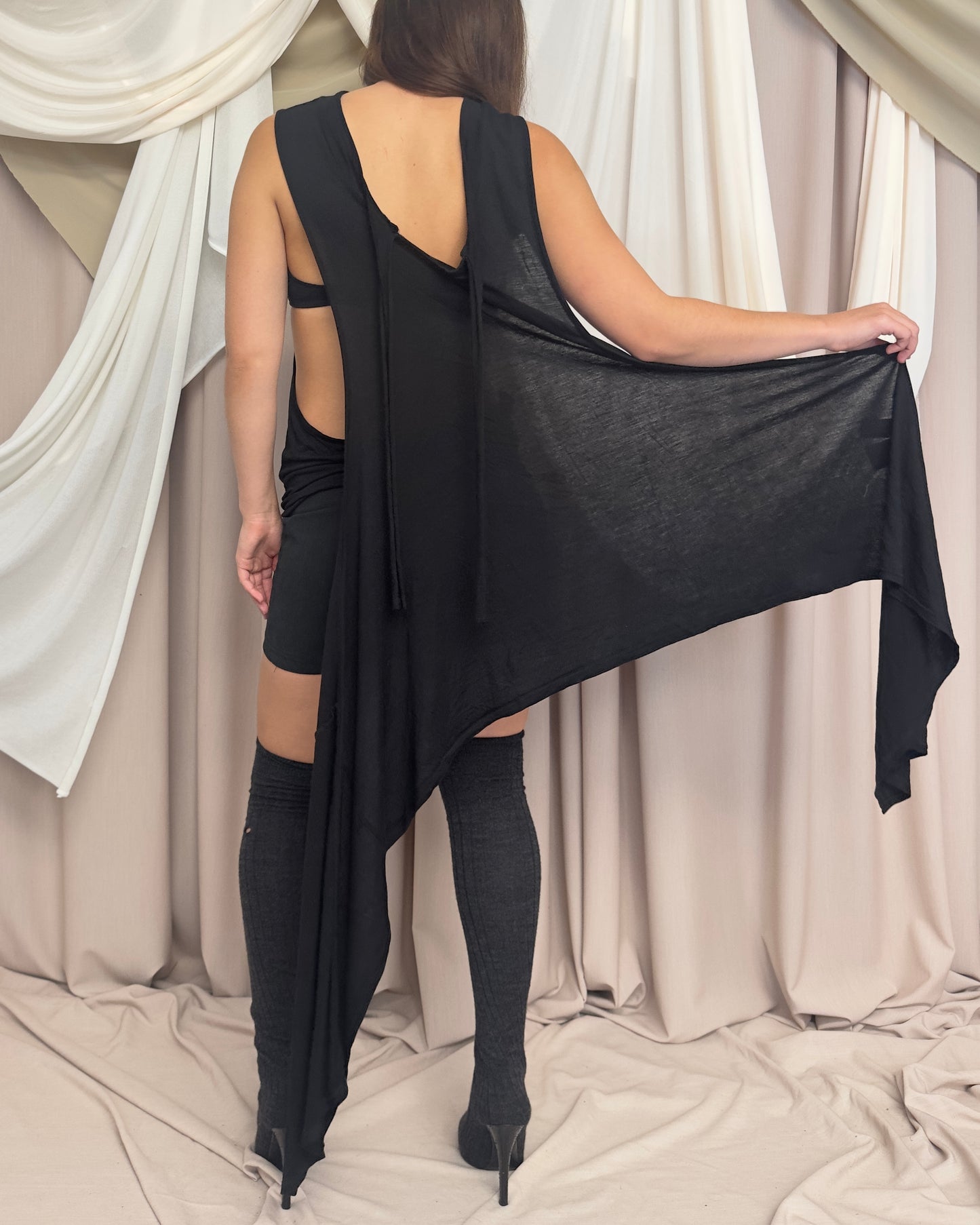 MODULAR WRAP STYLE SLEEVELESS TUNIC by Limi Feu