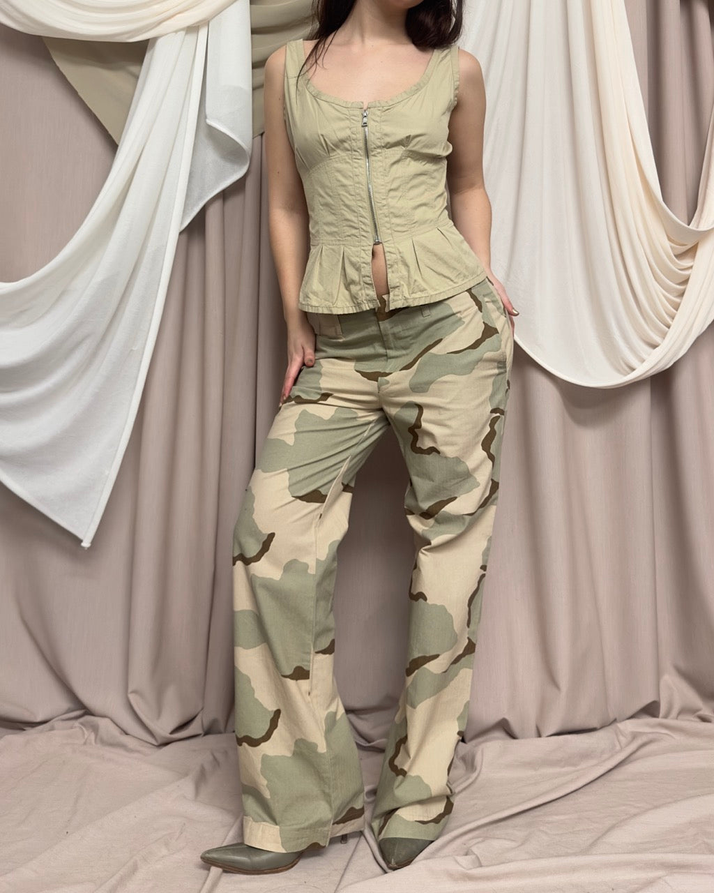 COTTON CORSET TOP BY PRADA