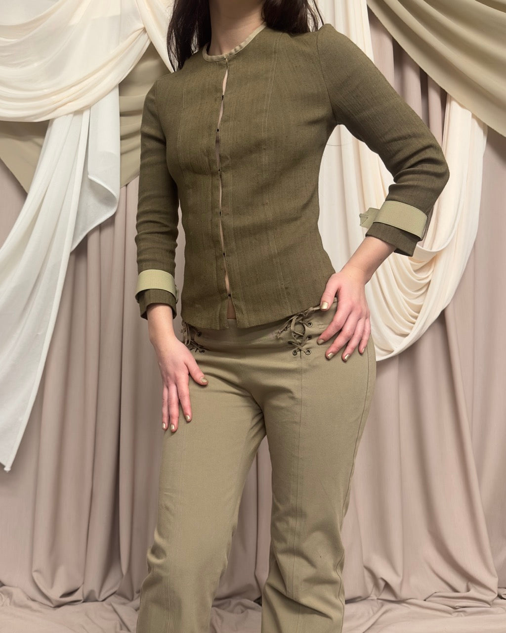 KHAKI TAILORED SHIRT BY PLEIN SUD