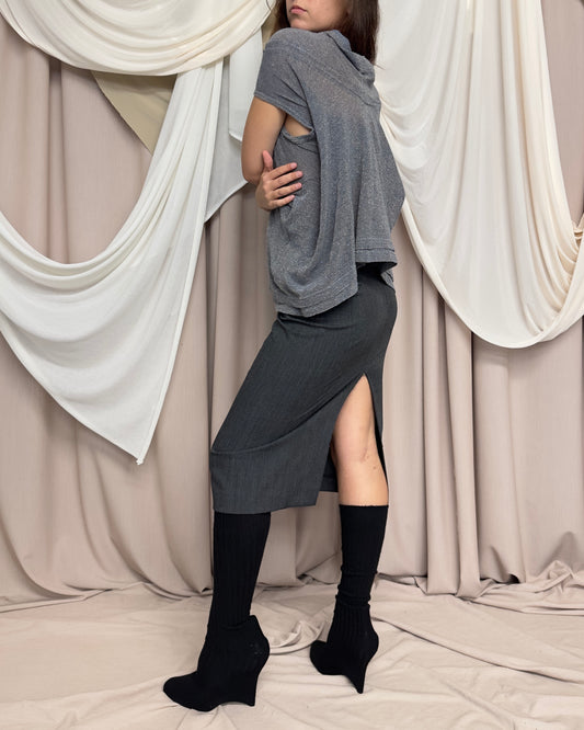 TAILORED SKIRT WITH HOOK AND EYE CLOSURE by Dolce & Gabbana