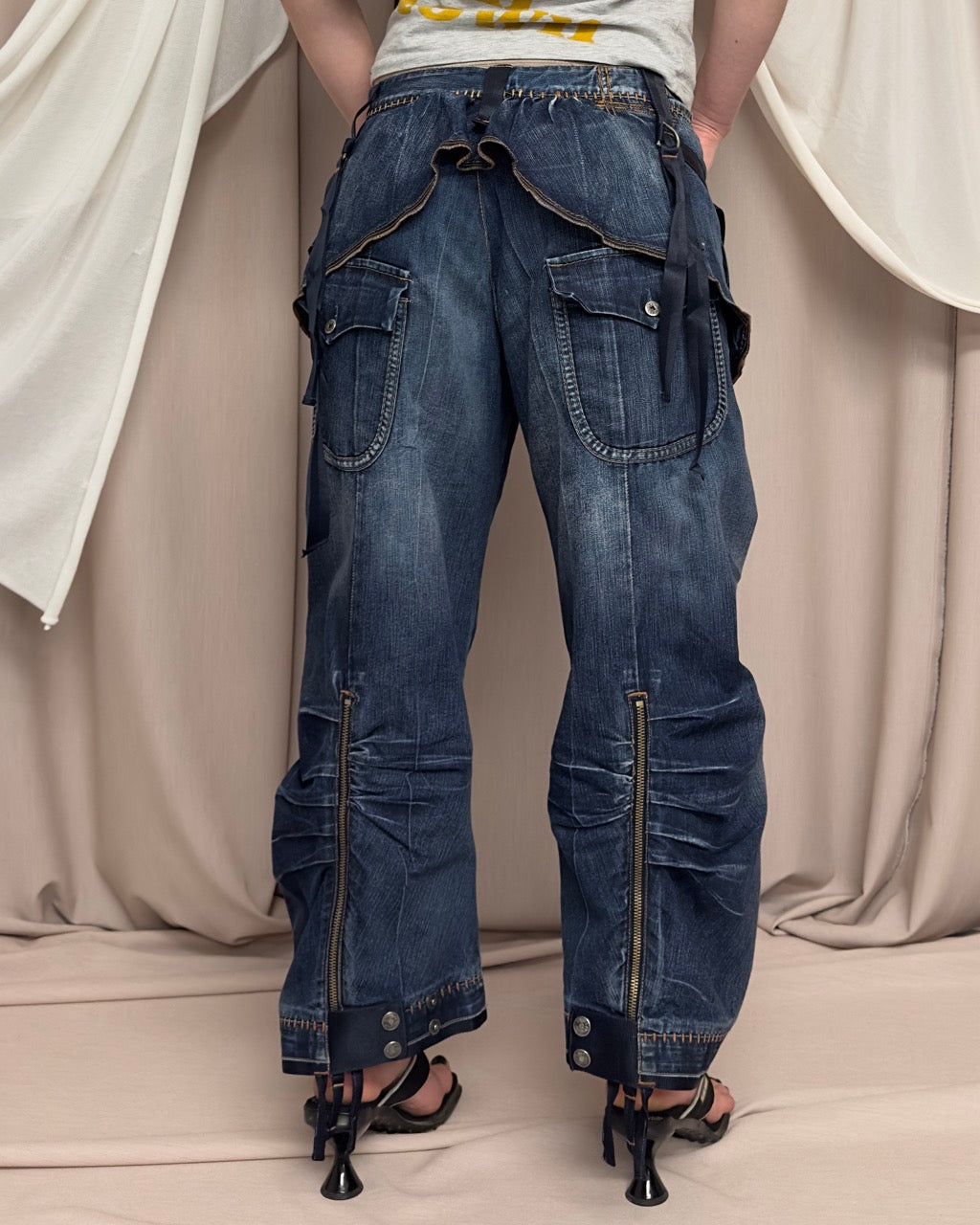 CARGO JEANS WITH OVER-SKIRT by Marithé + François Girbaud