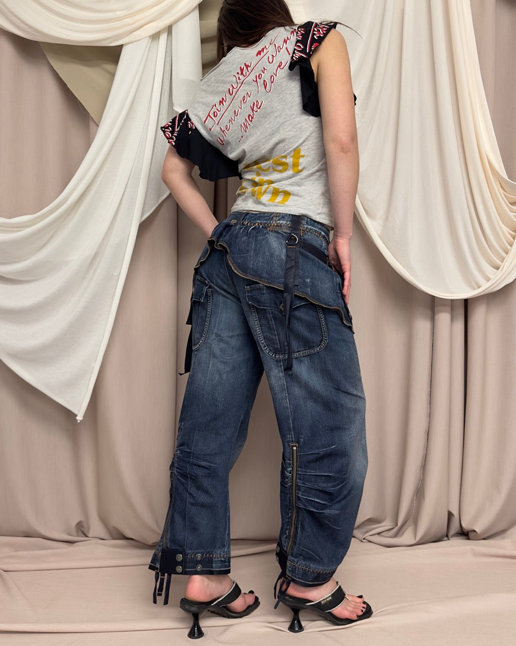CARGO JEANS WITH OVER-SKIRT by Marithé + François Girbaud