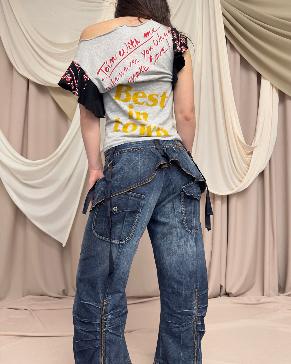 CARGO JEANS WITH OVER-SKIRT by Marithé + François Girbaud