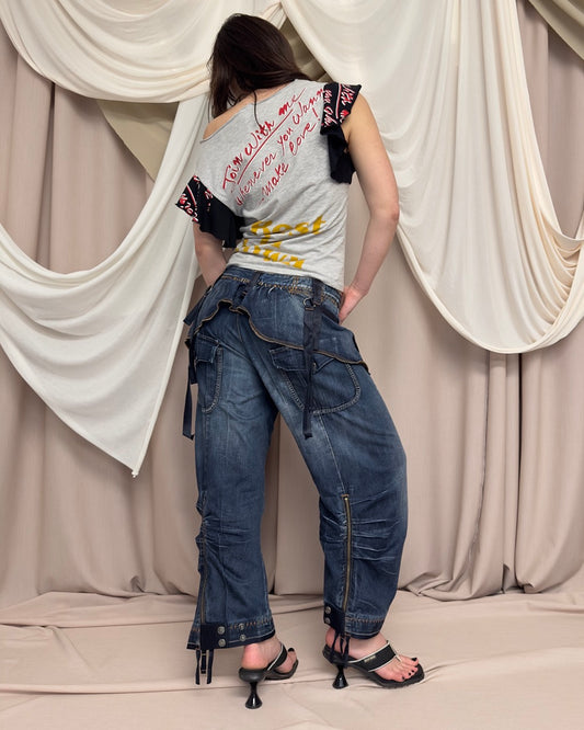 CARGO JEANS WITH OVER-SKIRT by Marithé + François Girbaud
