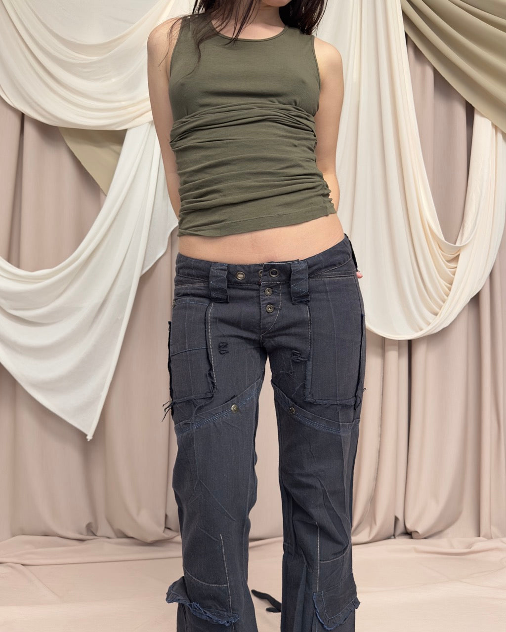 RUCHED TANK TOP by Plein Sud