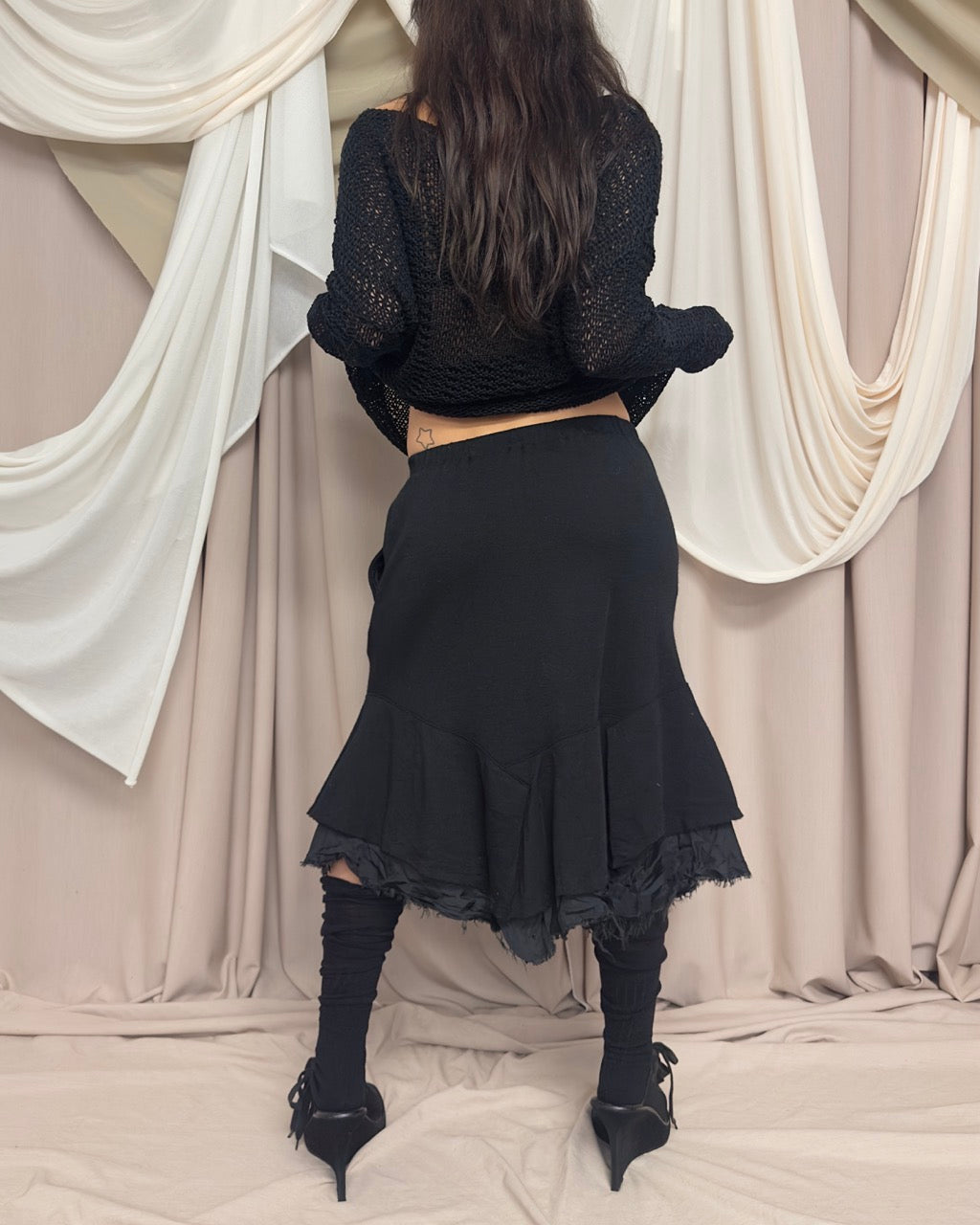DISTRESSED FISHTAIL SKIRT by Comme des Garçons