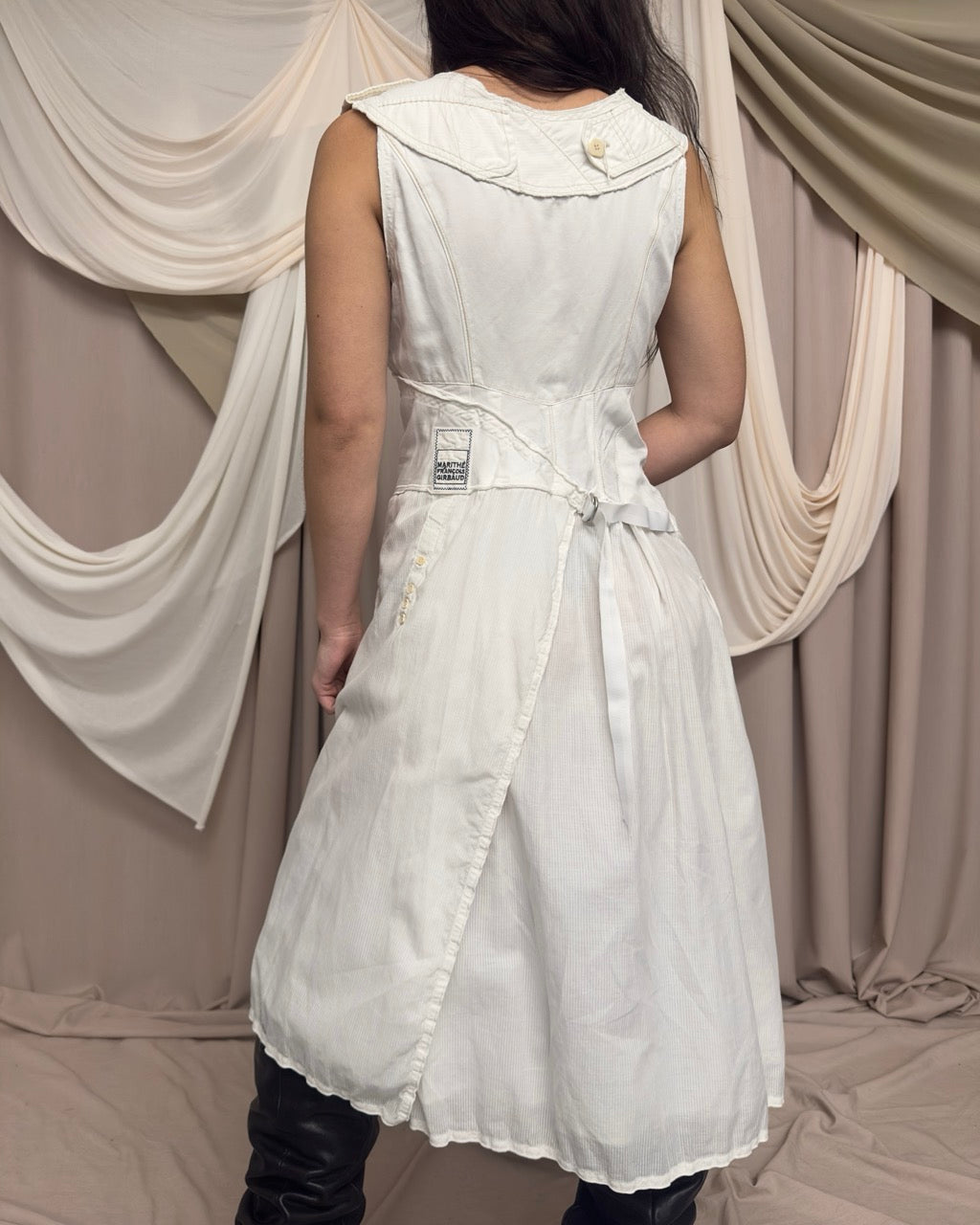 WHITE CARGO DRESS by Marithé + François Girbaud