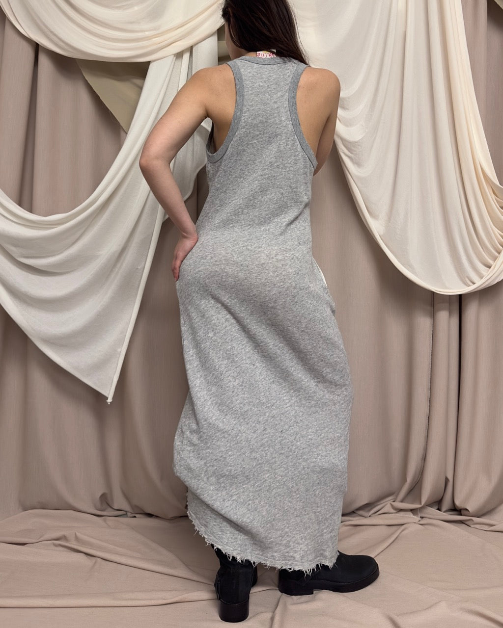 MARL GREY SWEATSHIRT DRESS