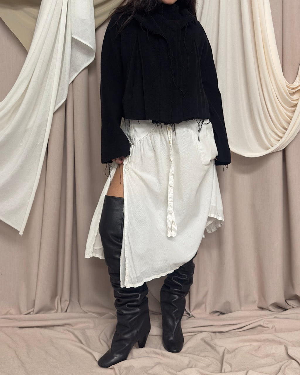 WHITE CARGO DRESS by Marithé + François Girbaud