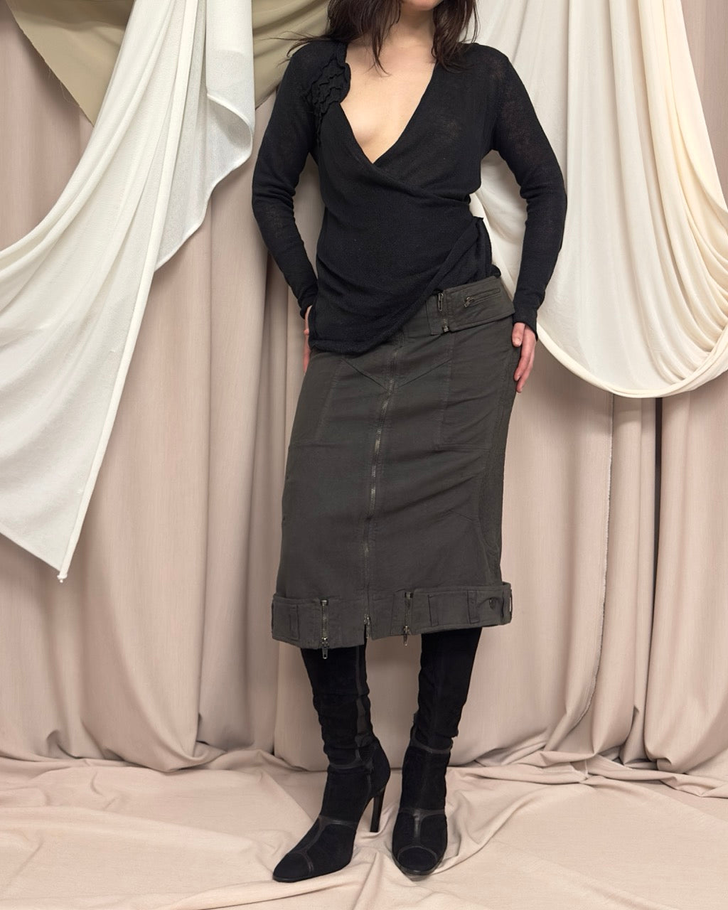 SHEER KNIT TOP by Sarah Pacini