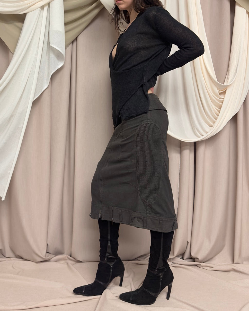 STRUCTURED UTILITY SKIRT by Gaetano Navarra
