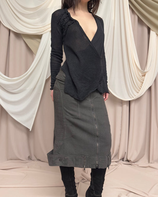 SHEER KNIT TOP by Sarah Pacini