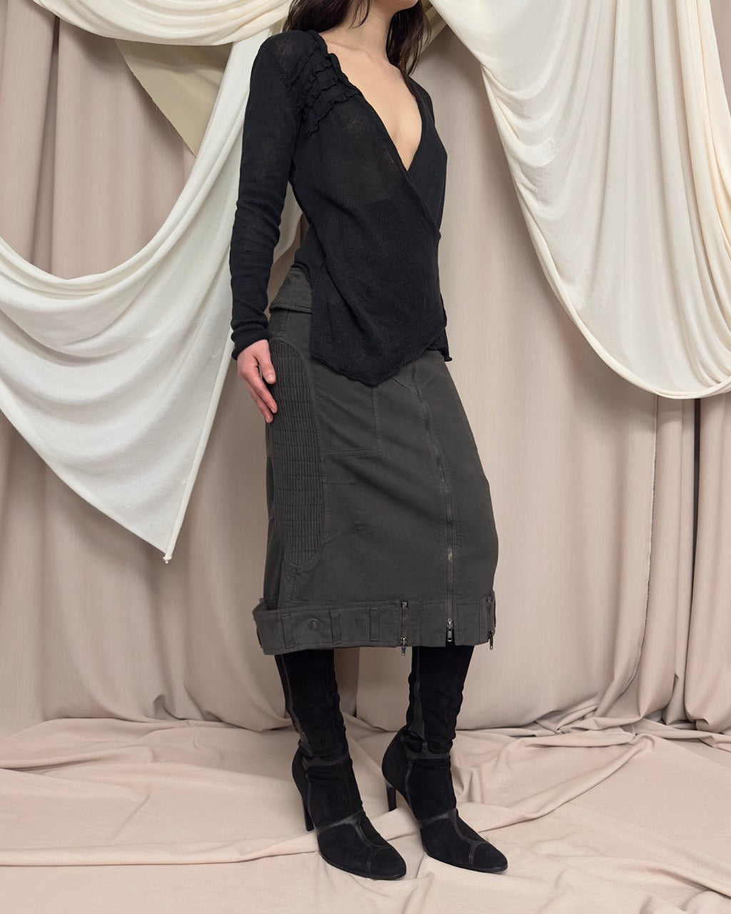 SHEER KNIT TOP by Sarah Pacini