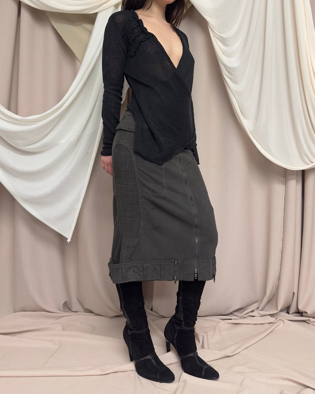 STRUCTURED UTILITY SKIRT by Gaetano Navarra