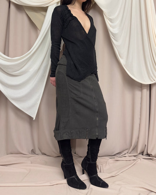 STRUCTURED UTILITY SKIRT by Gaetano Navarra
