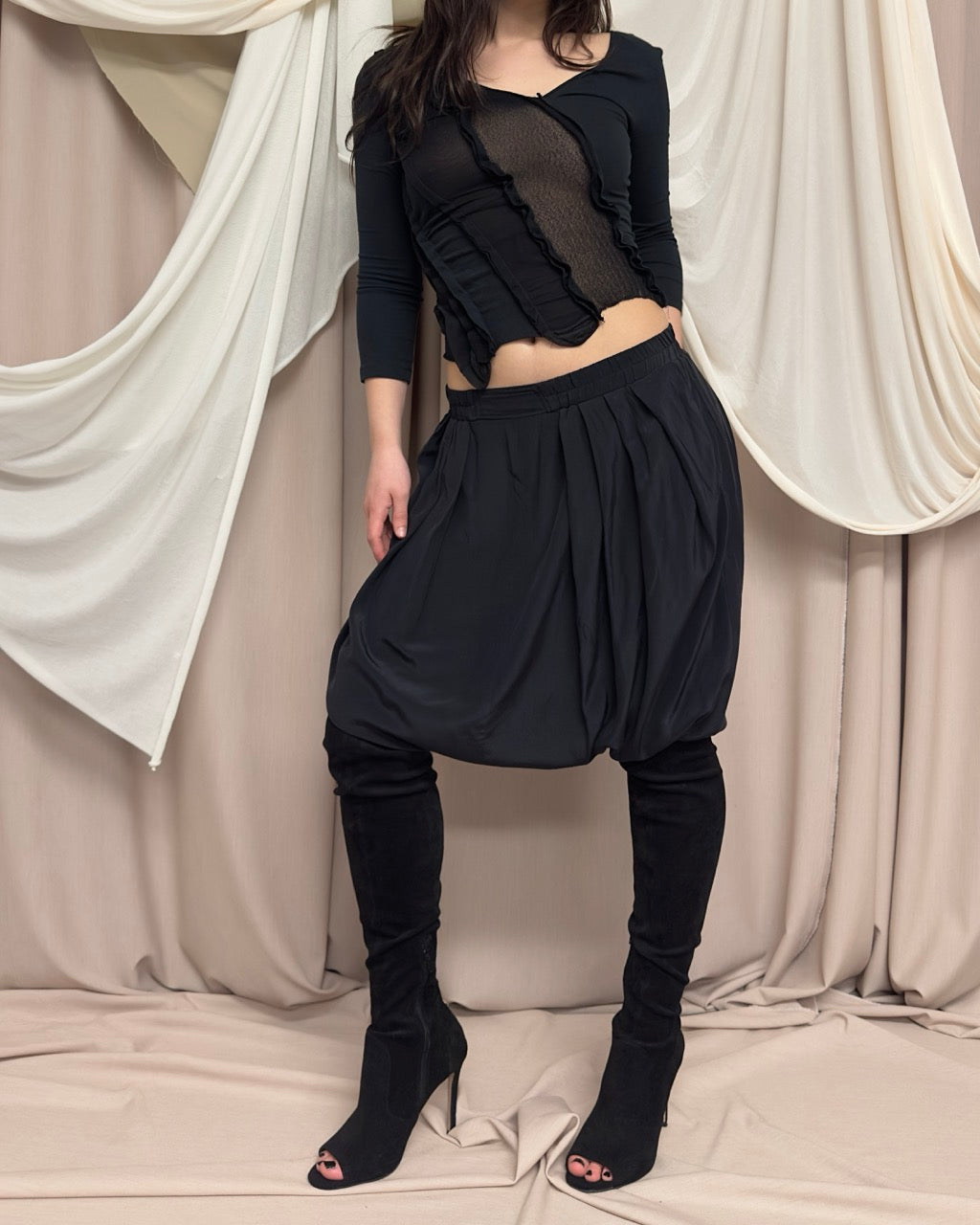 DROP CROTCH TROUSERS by Gaetano Navarra