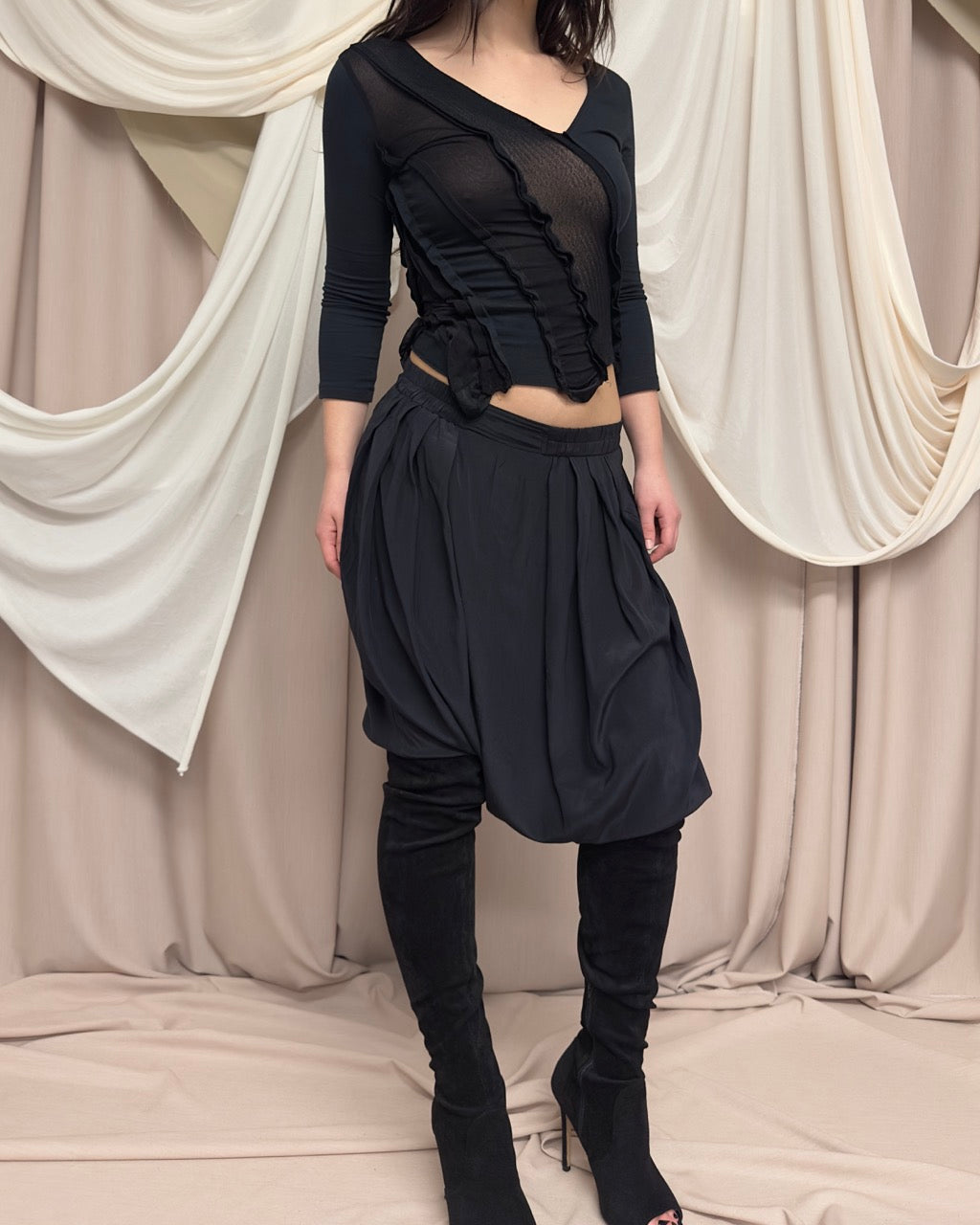 DROP CROTCH TROUSERS by Gaetano Navarra