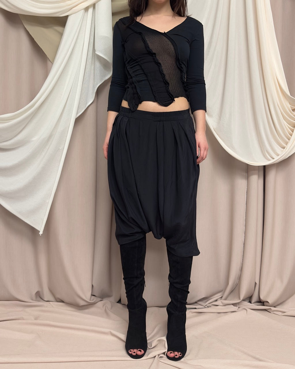 DROP CROTCH TROUSERS by Gaetano Navarra