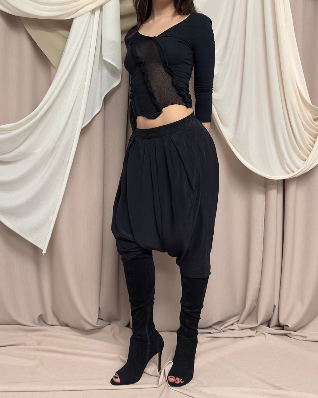 DROP CROTCH TROUSERS by Gaetano Navarra