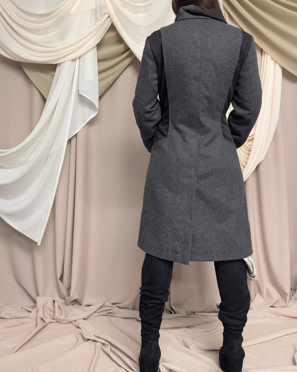 UTILITARIAN PANELLED WOOL COAT by Sportmax Code