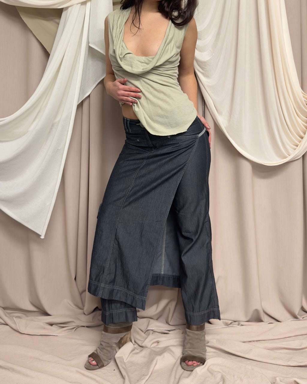 MAXI OVER-SKIRT TROUSERS by Cop Copine