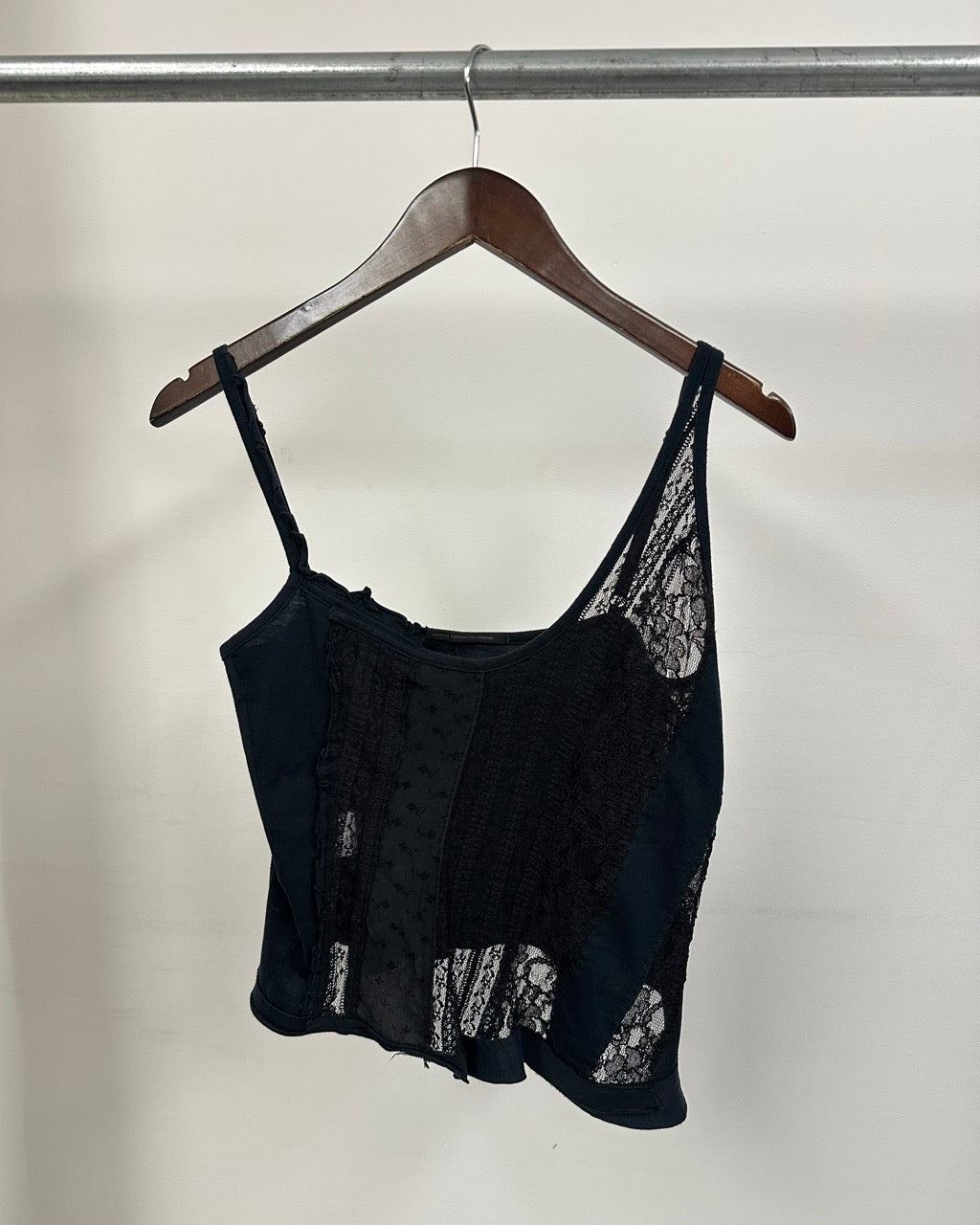 SHEER LACE PANEL CAMI by Marithé + François Girbaud